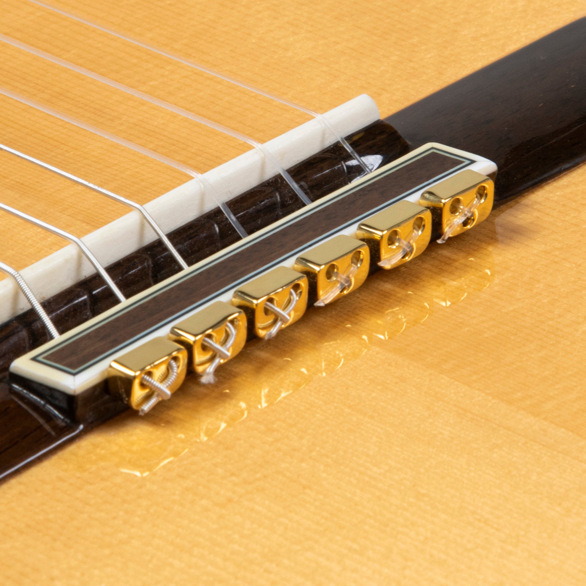 Retenedores de metal dorado para guitarra flamenca guitarra clasica acústica eléctrica ukulele dorados