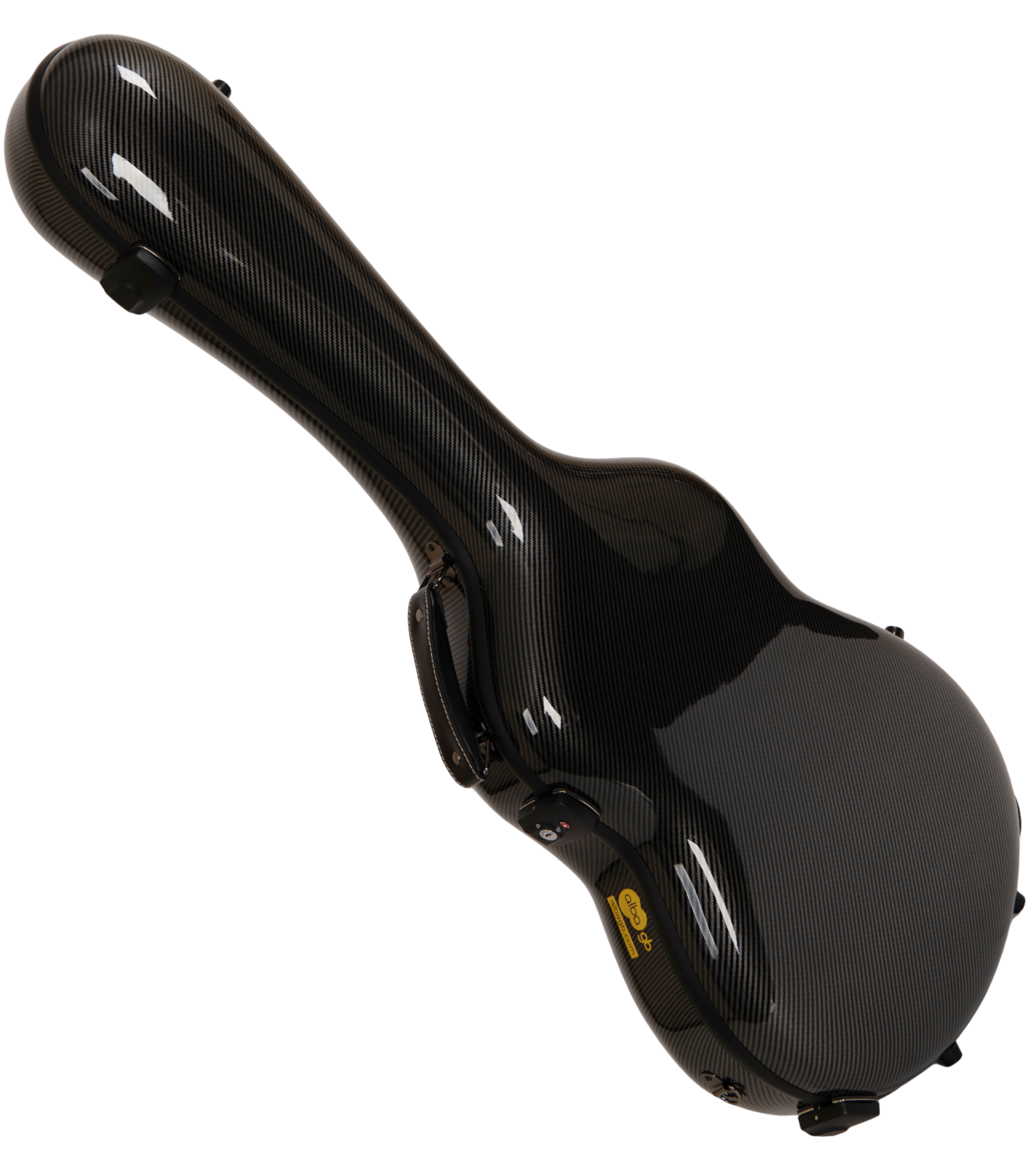 Glasfaser-Gitarrenkoffer für klassische Gitarre, Flamenco-Gitarre, Black Gloss