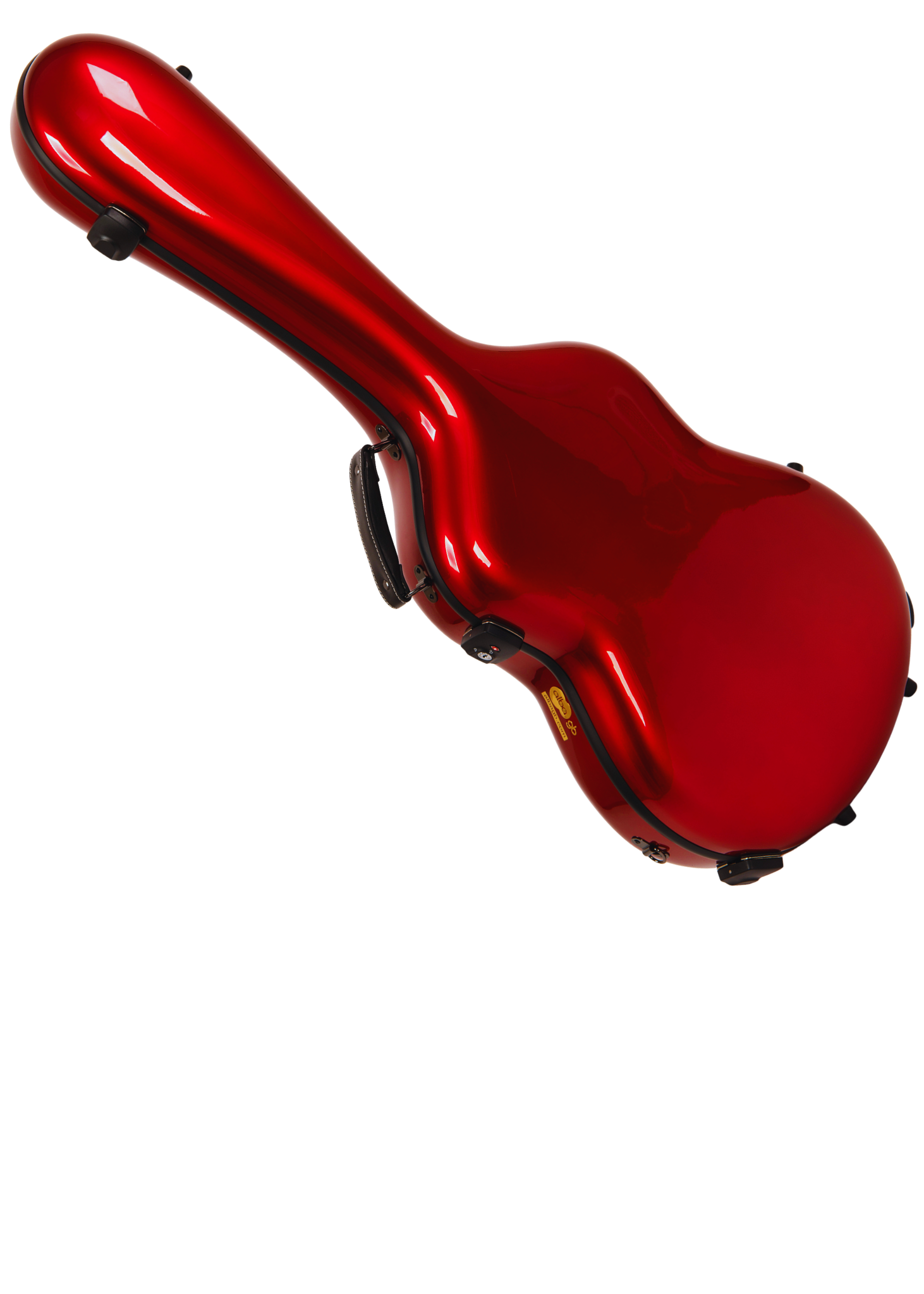 Estuche Carbono Rojo Brillo para Guitarra Clásica Acústica, Guitarra Flamenca