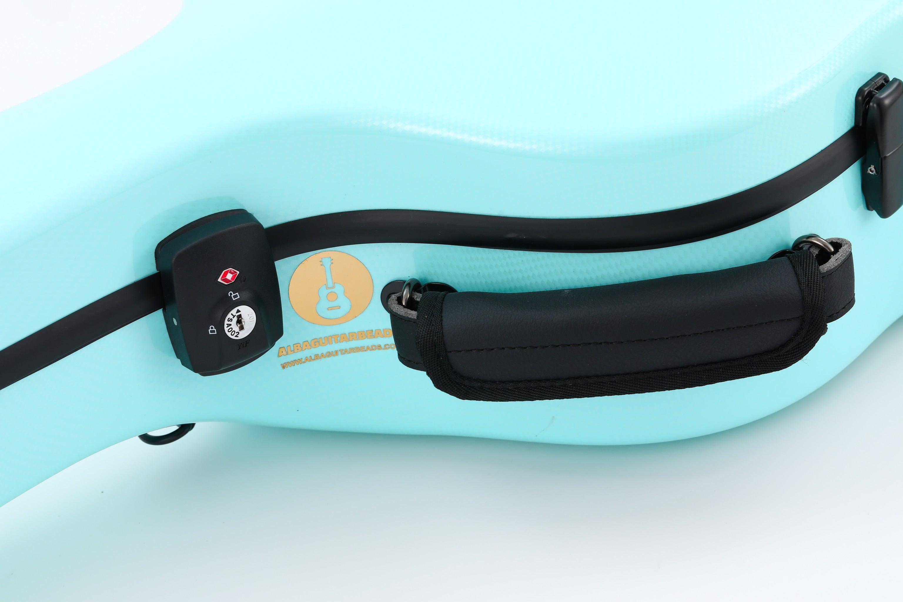 Alba Guitar Beads Case Tiffany Carbon Pattern Gloss for Classical Guitar Acoustic, Flamenco guitar case