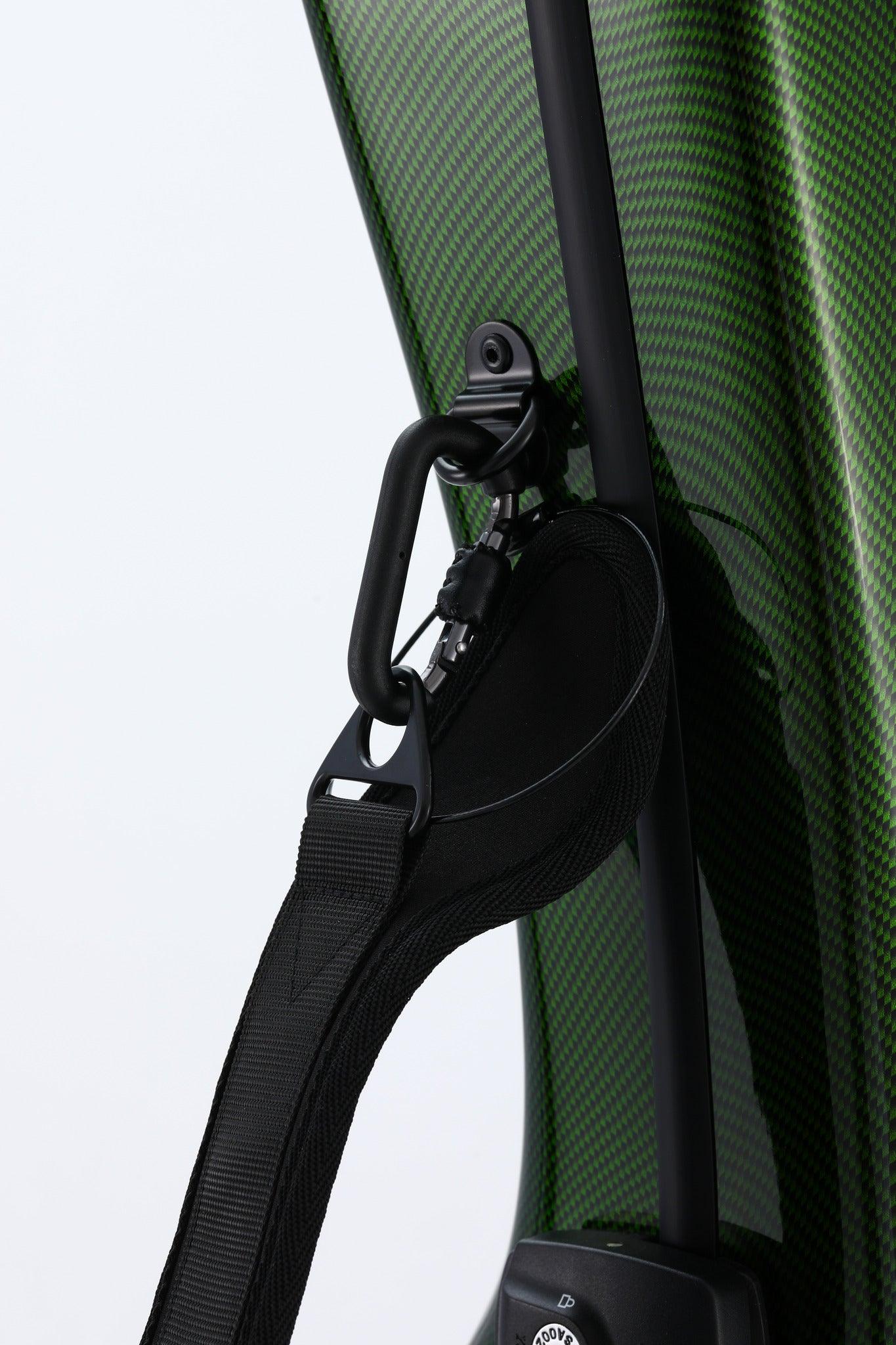Alba Guitar Beads Case Grüner Carbon-Muster-Glanz für klassische Gitarre, Akustikgitarre, Flamenco-Gitarrenkoffer