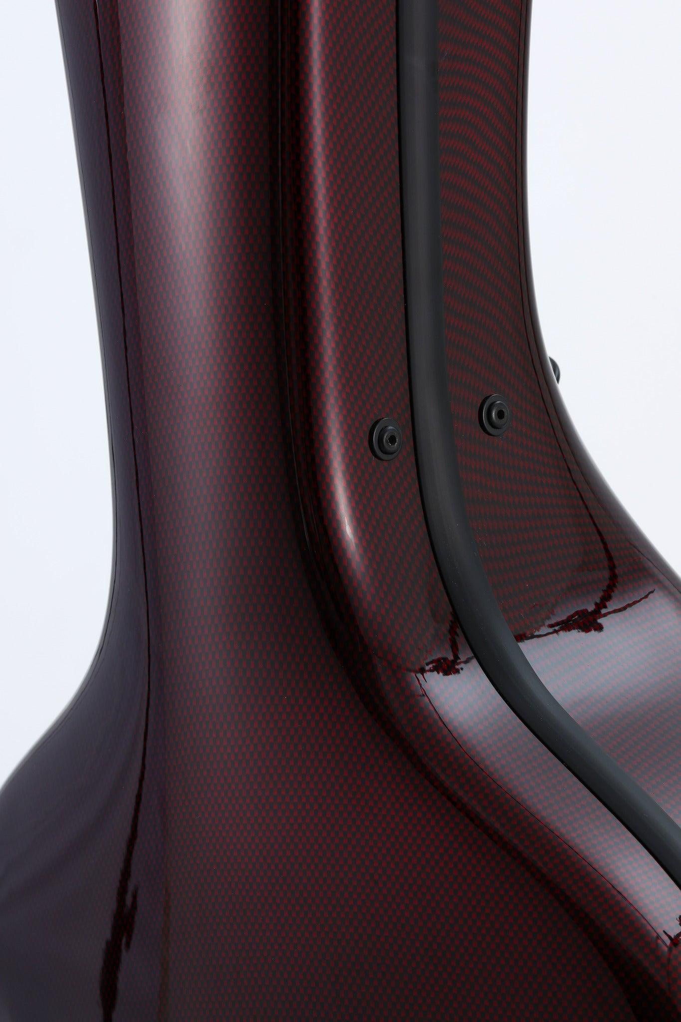 Alba Guitar Beads Case Burgundy Carbon Pattern Gloss for Classical Guitar Acoustic, Flamenco guitar case