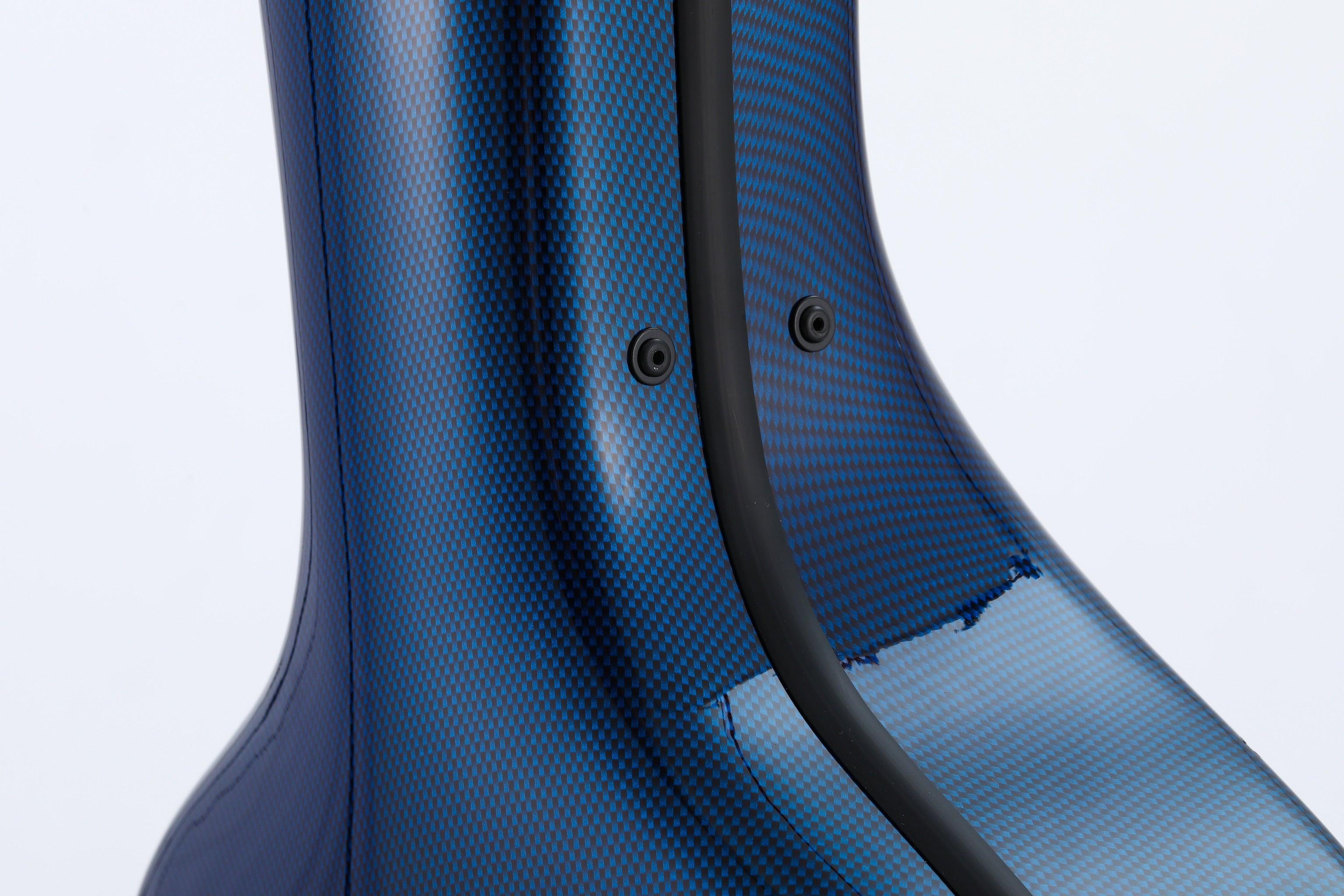 Alba Guitar Beads Case Blue Carbon Pattern Gloss für klassische Gitarre, Akustikgitarre, Flamenco-Gitarrenkoffer