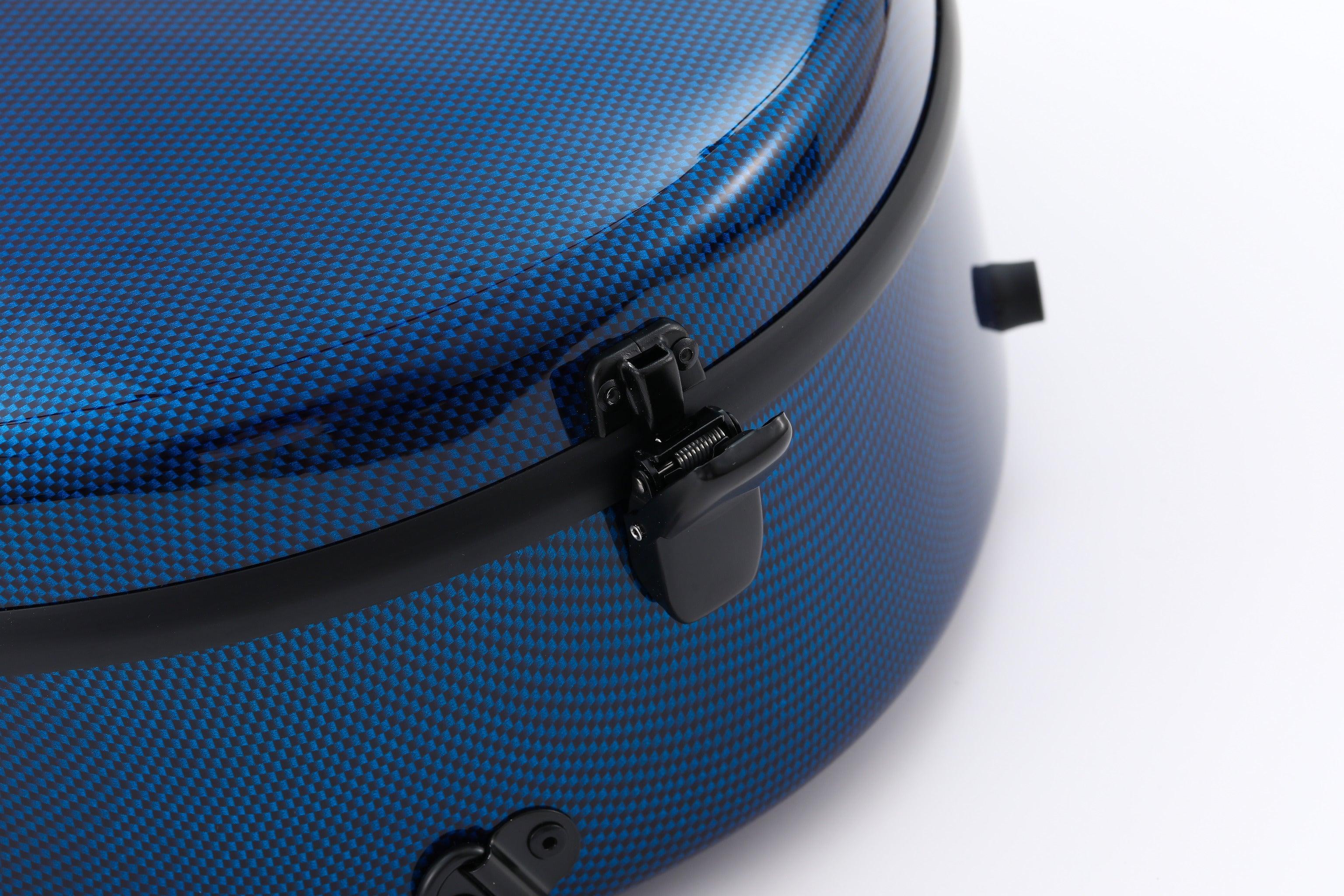 Alba Guitar Beads Case Blue Carbon Pattern Gloss für klassische Gitarre, Akustikgitarre, Flamenco-Gitarrenkoffer
