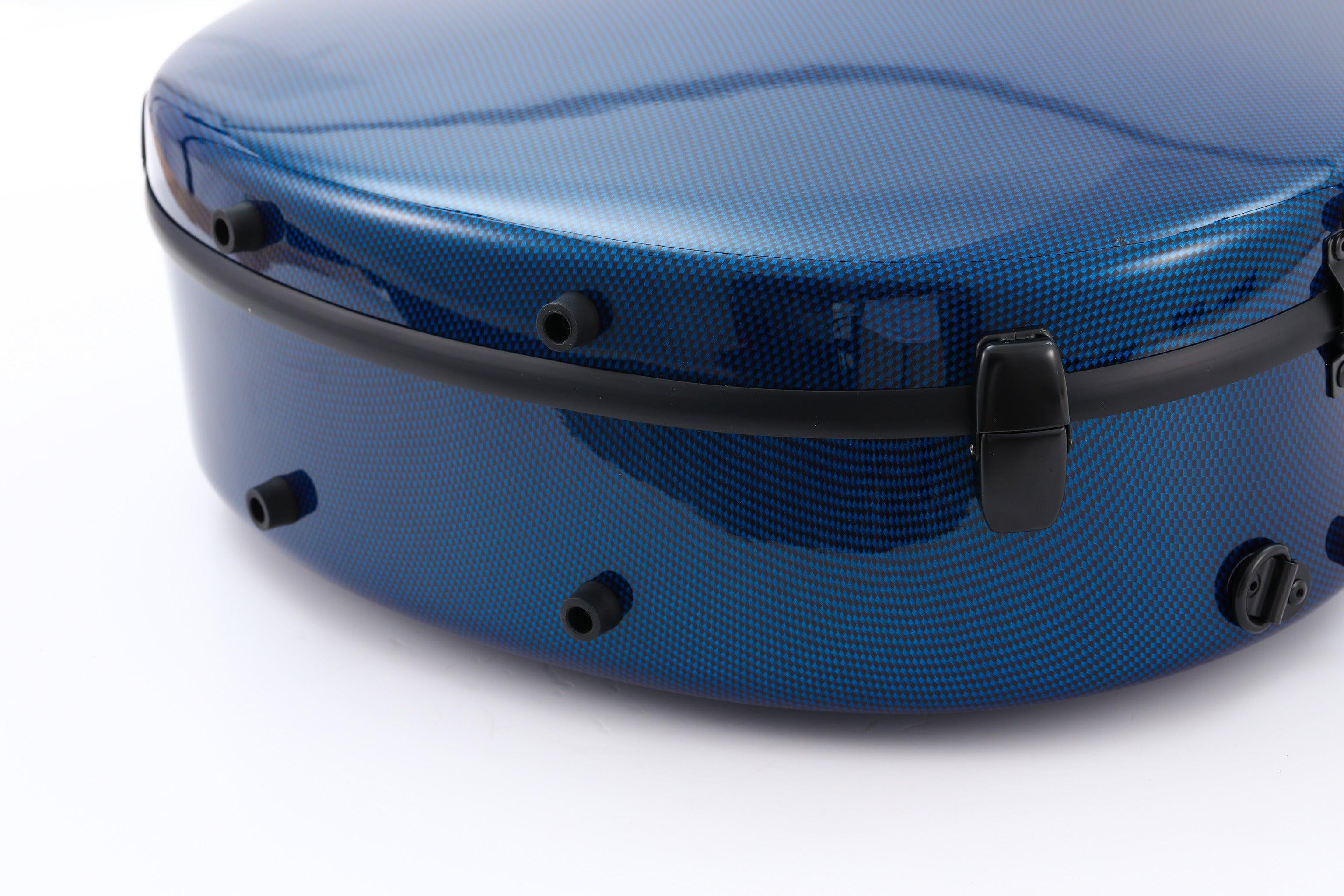 Alba Guitar Beads Case Blue Carbon Pattern Gloss für klassische Gitarre, Akustikgitarre, Flamenco-Gitarrenkoffer