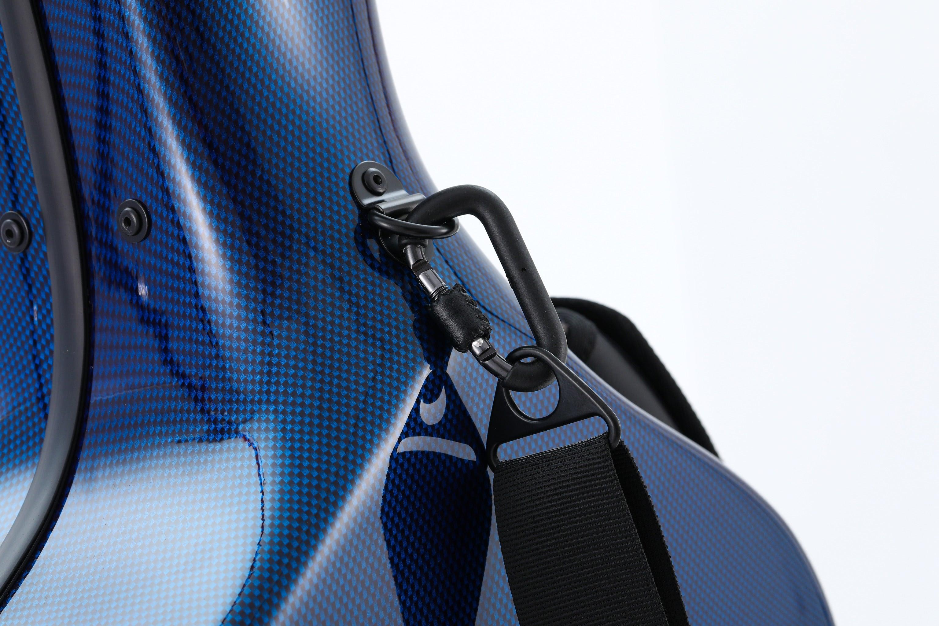 Alba Guitar Beads Case Blue Carbon Pattern Gloss für klassische Gitarre, Akustikgitarre, Flamenco-Gitarrenkoffer