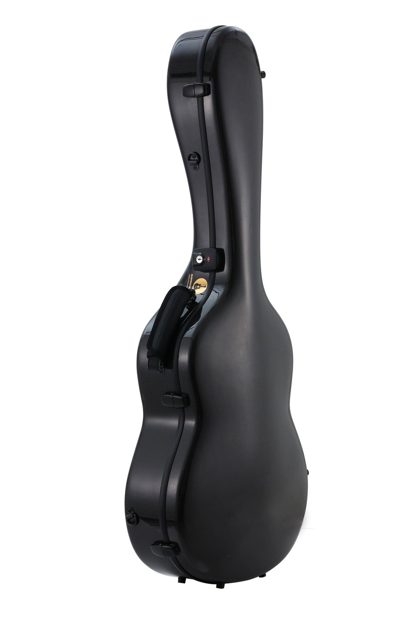 Alba Guitar Beads Case Black Carbon Pattern Gloss for Classical Guitar Acoustic, Flamenco guitar case