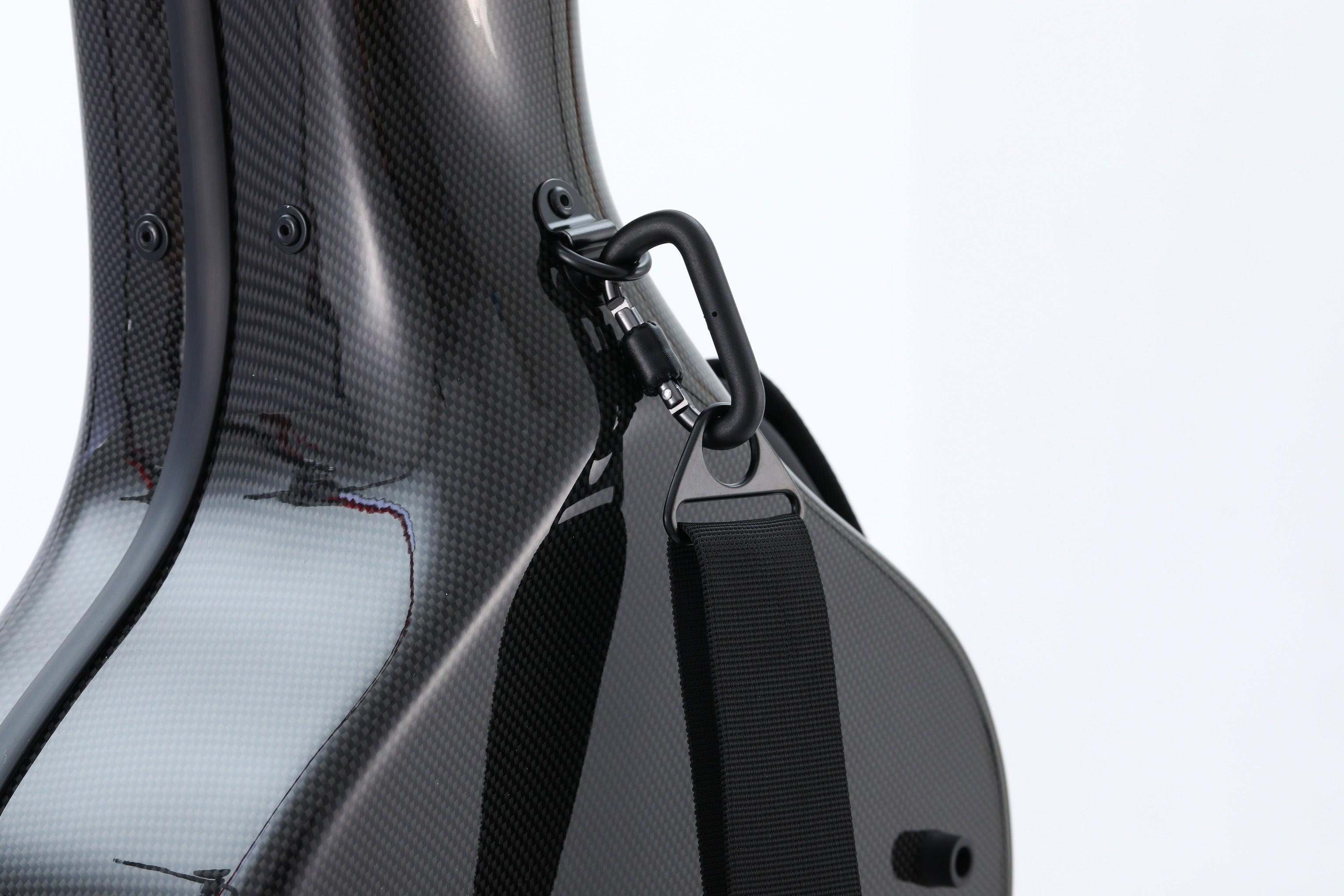 Alba Guitar Beads Case Black Carbon Pattern Gloss for Classical Guitar Acoustic, Flamenco guitar case