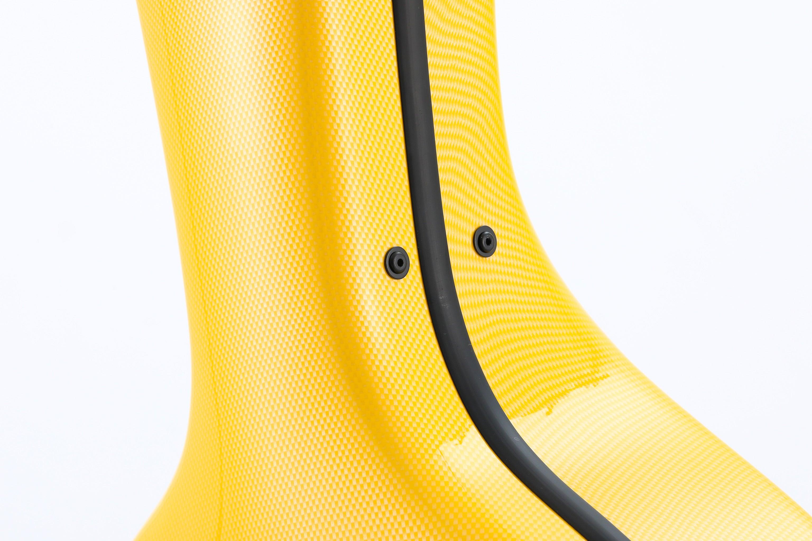 Alba Guitar Beads Case Yellow Carbon Pattern Gloss for Classical Guitar Acoustic, Flamenco guitar case
