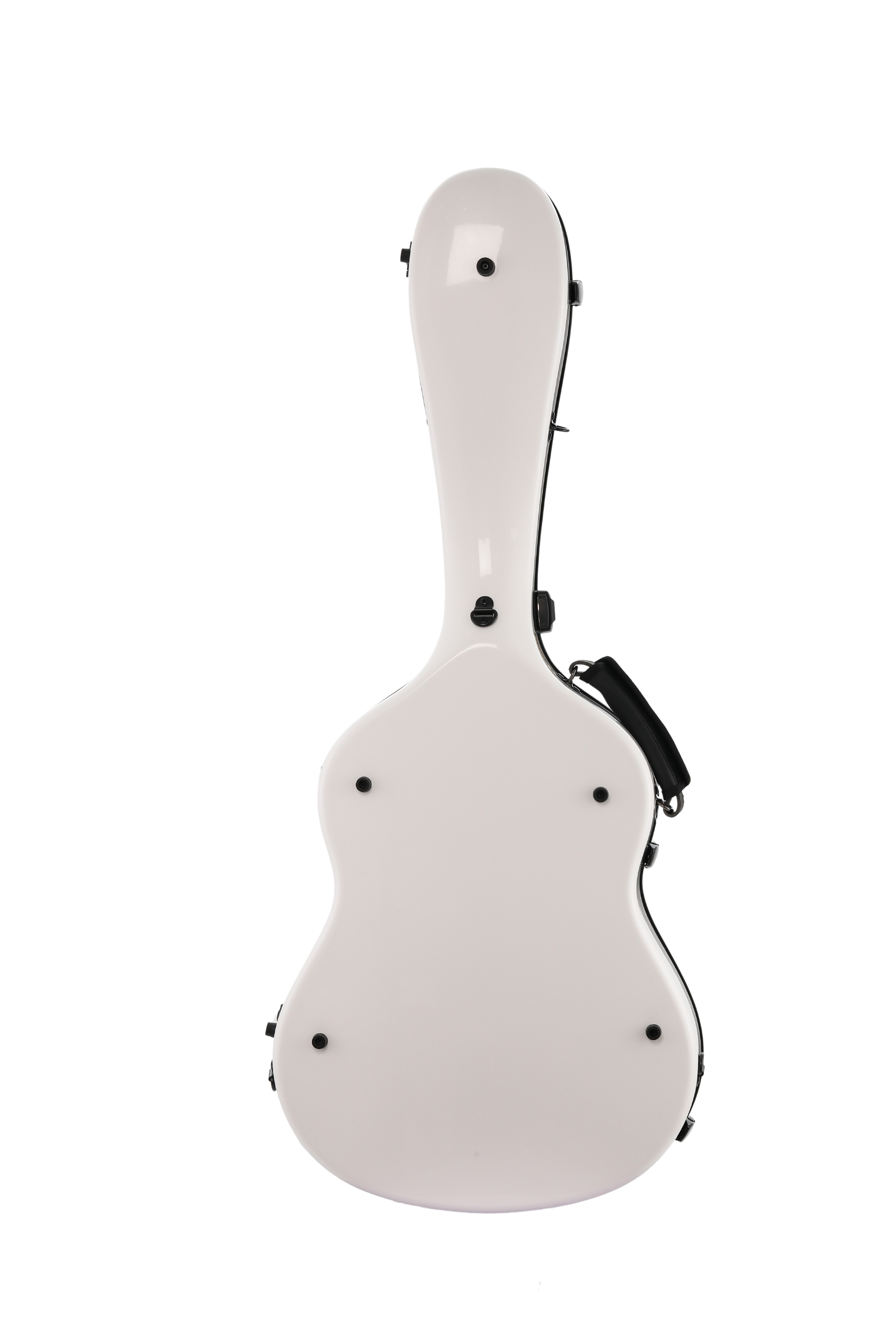 Alba Guitar Beads custodia motivo carbonio nero lucido, per chitarra classica, acustica, chitarra flamenco