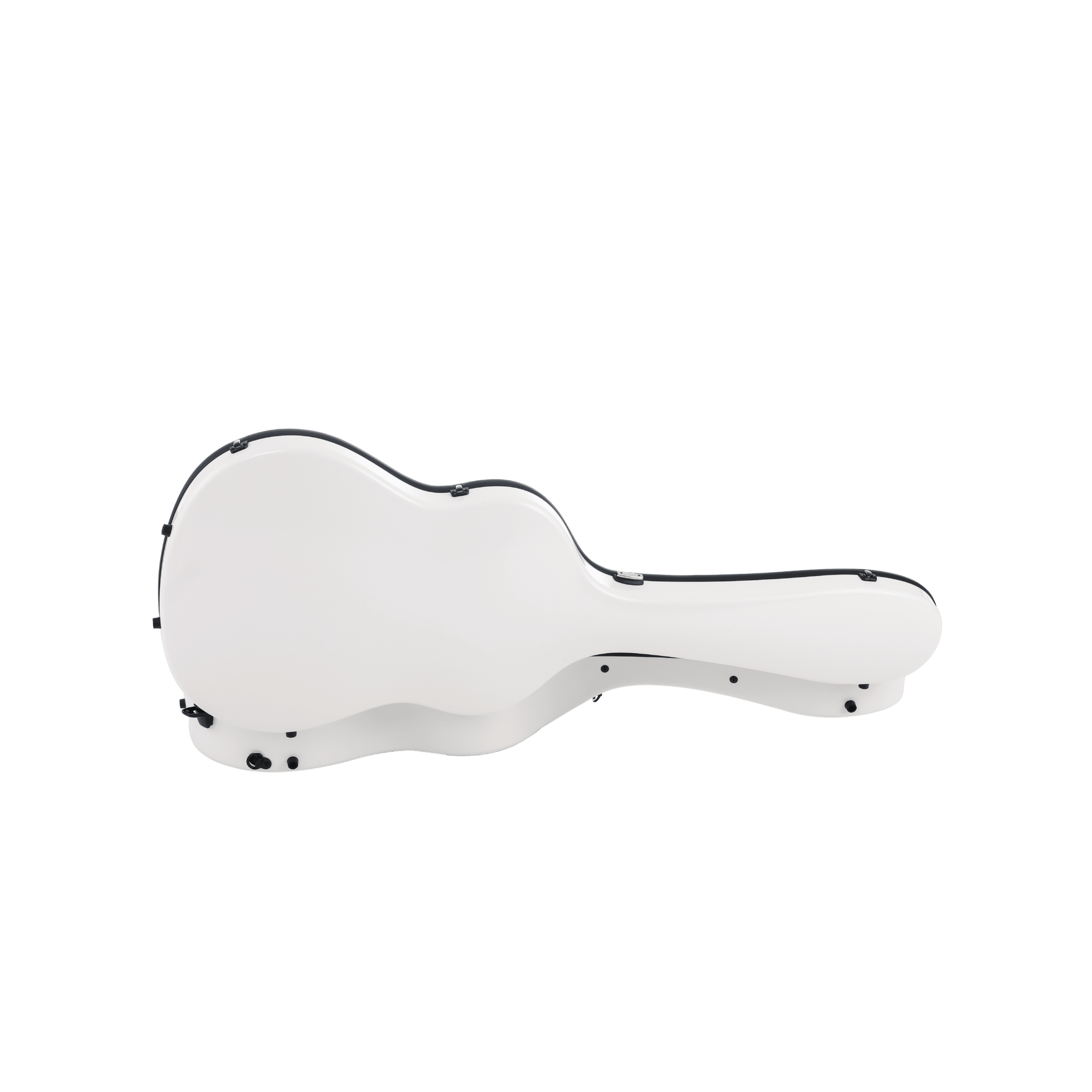Alba Guitar Beads custodia motivo carbonio nero lucido, per chitarra classica, acustica, chitarra flamenco