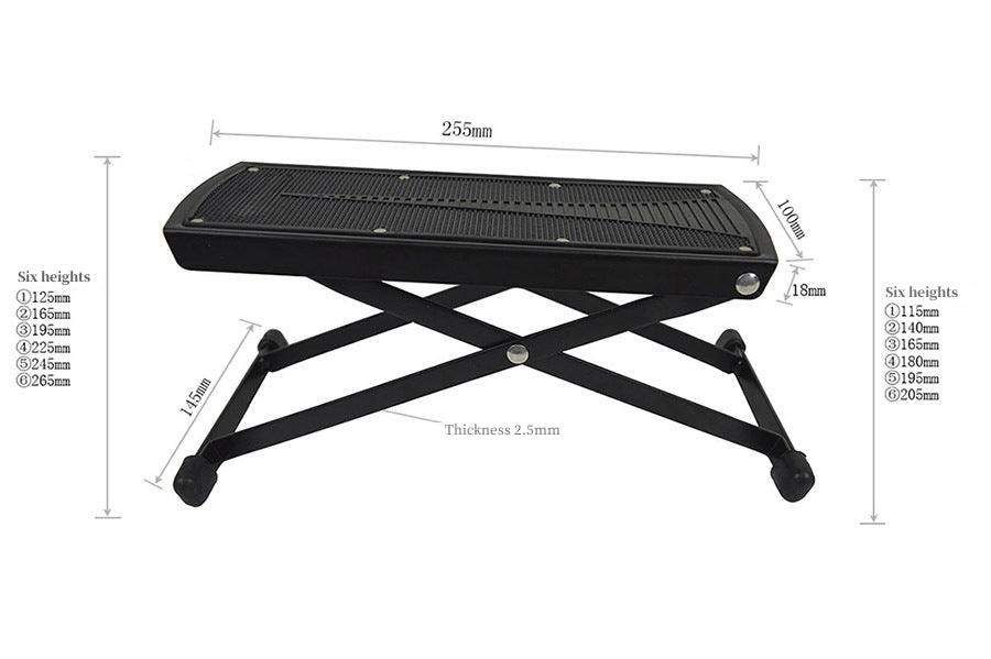 Alba Guitar Beads 6 Stage Foot Rest, Foot Stool for Classical guitar and for Flamenco guitar