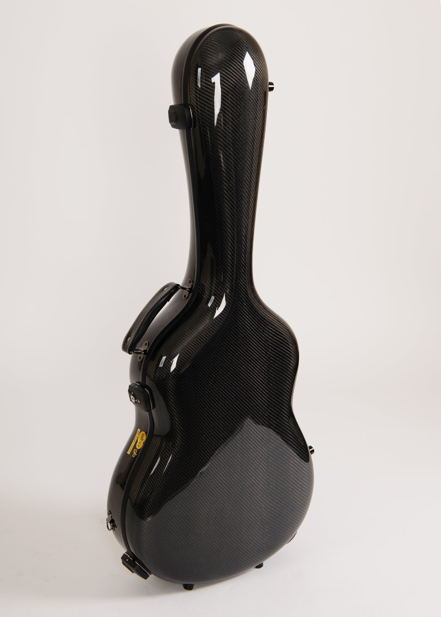 Alba Guitar Beads Etui Noir Carbone Brillant pour Guitare Classique Acoustique, Etui Guitare Flamenco