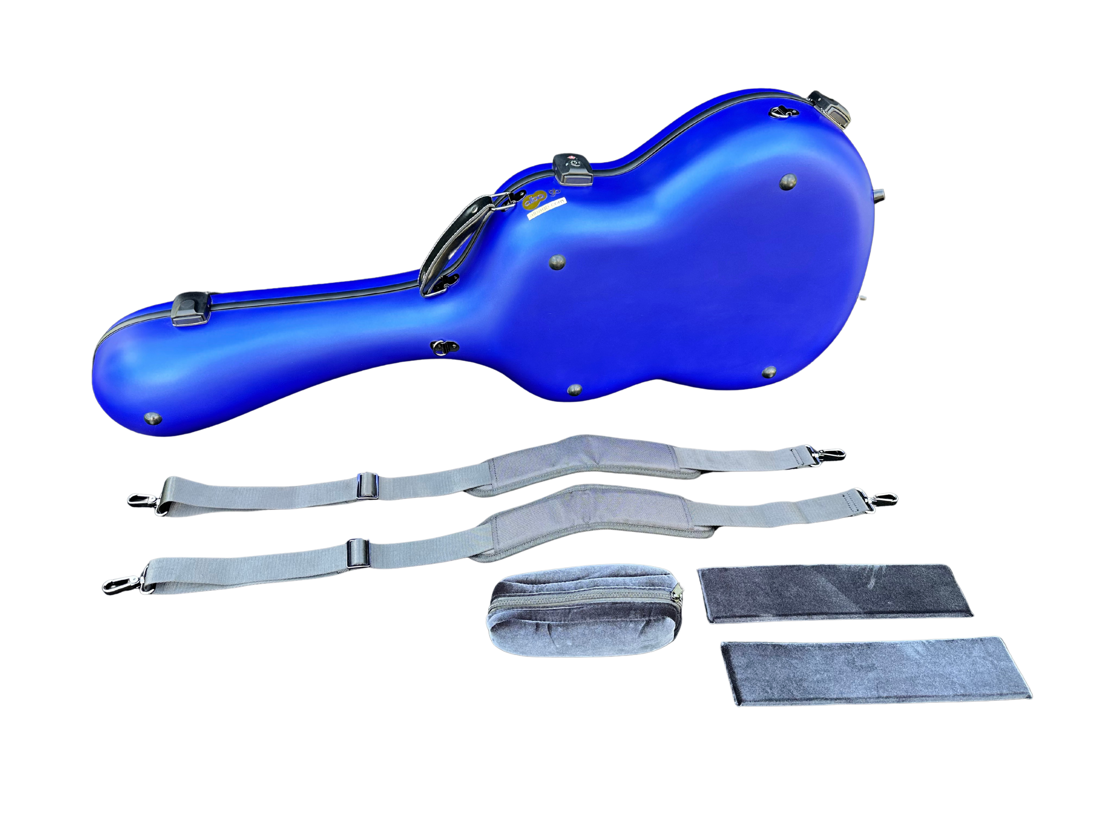 Glasfaser-Gitarrenkoffer für klassische Gitarre, Flamenco-Gitarre, Black Gloss