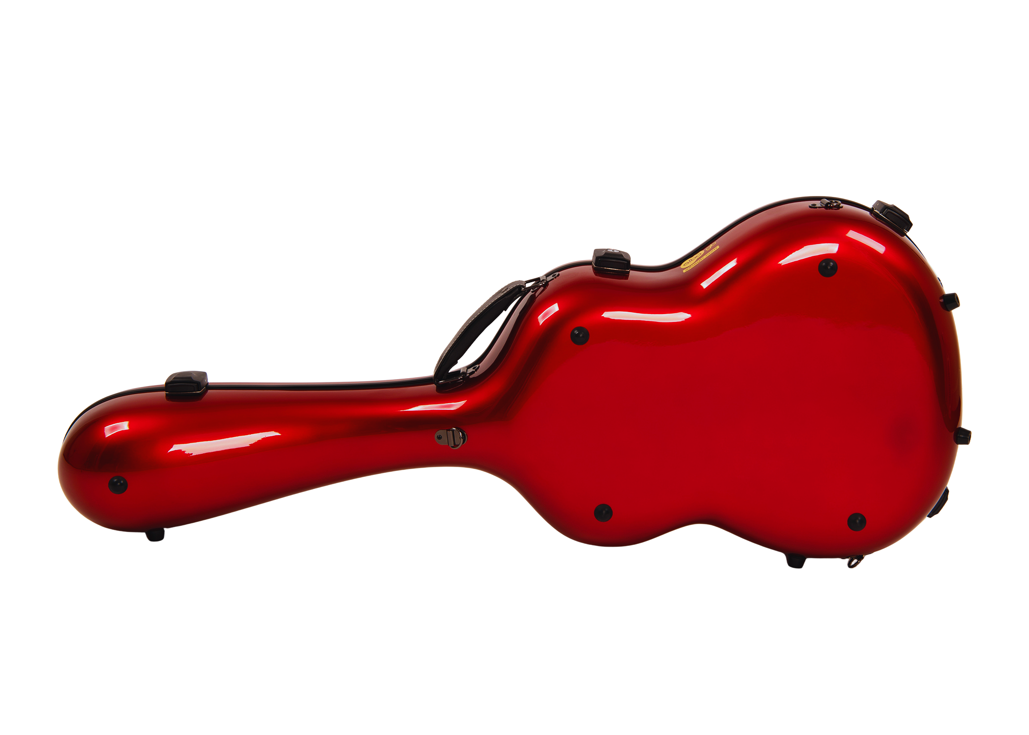 Estuche Carbono Rojo Brillo para Guitarra Clásica Acústica, Guitarra Flamenca