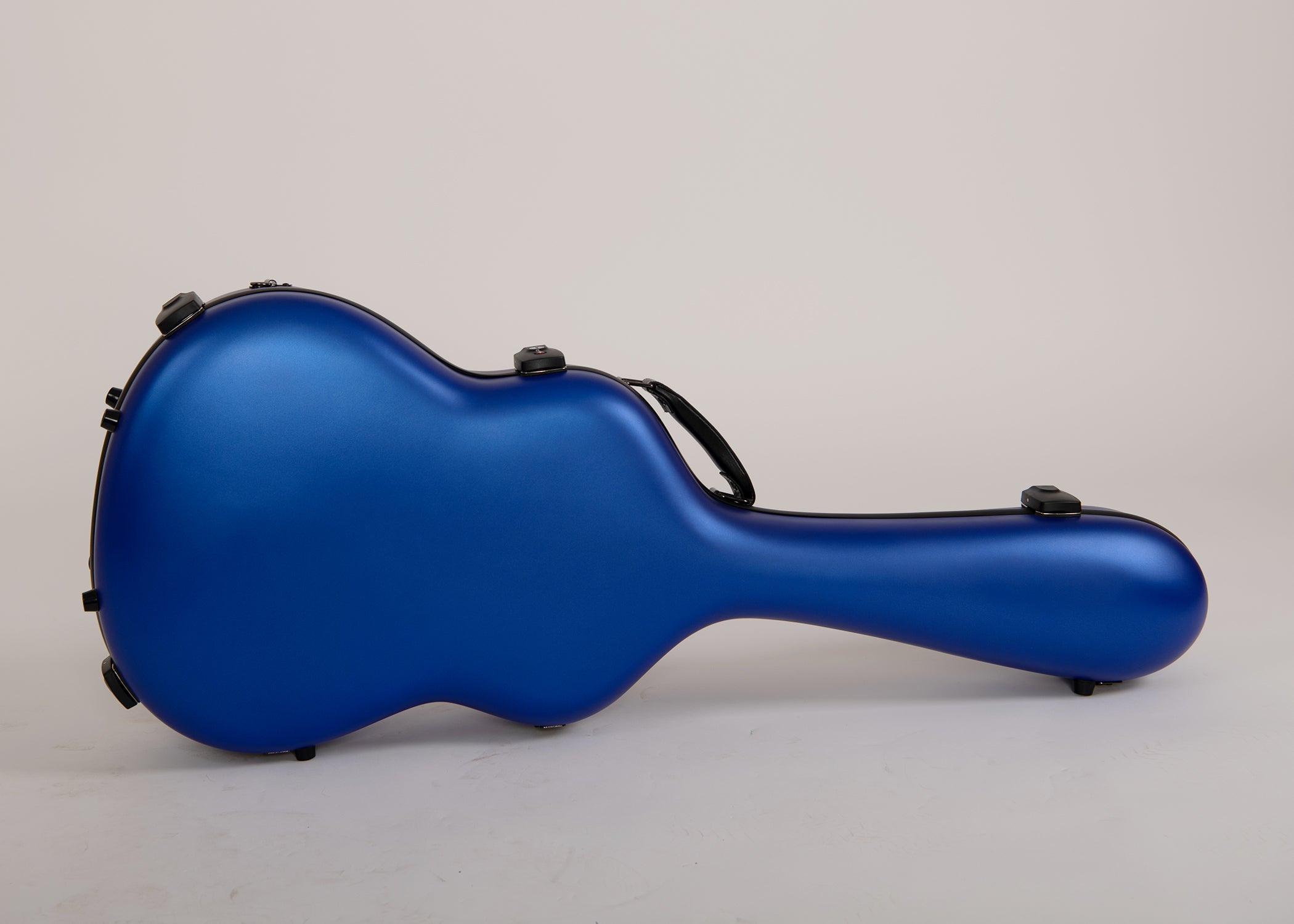 Glasfaser-Gitarrenkoffer für klassische Gitarre, Flamenco-Gitarre, Black Gloss