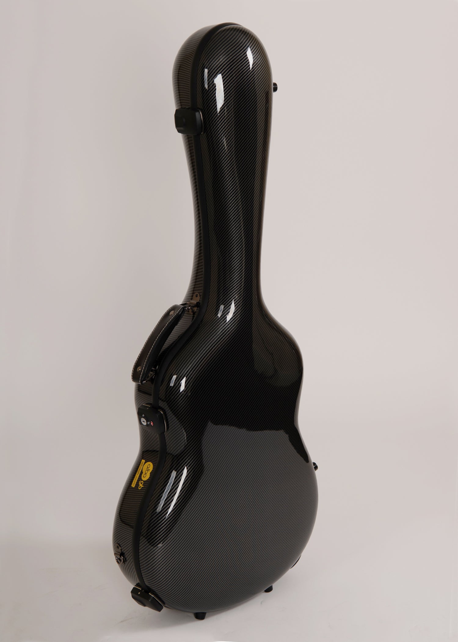 Glasfaser-Gitarrenkoffer für klassische Gitarre, Flamenco-Gitarre, Black Gloss