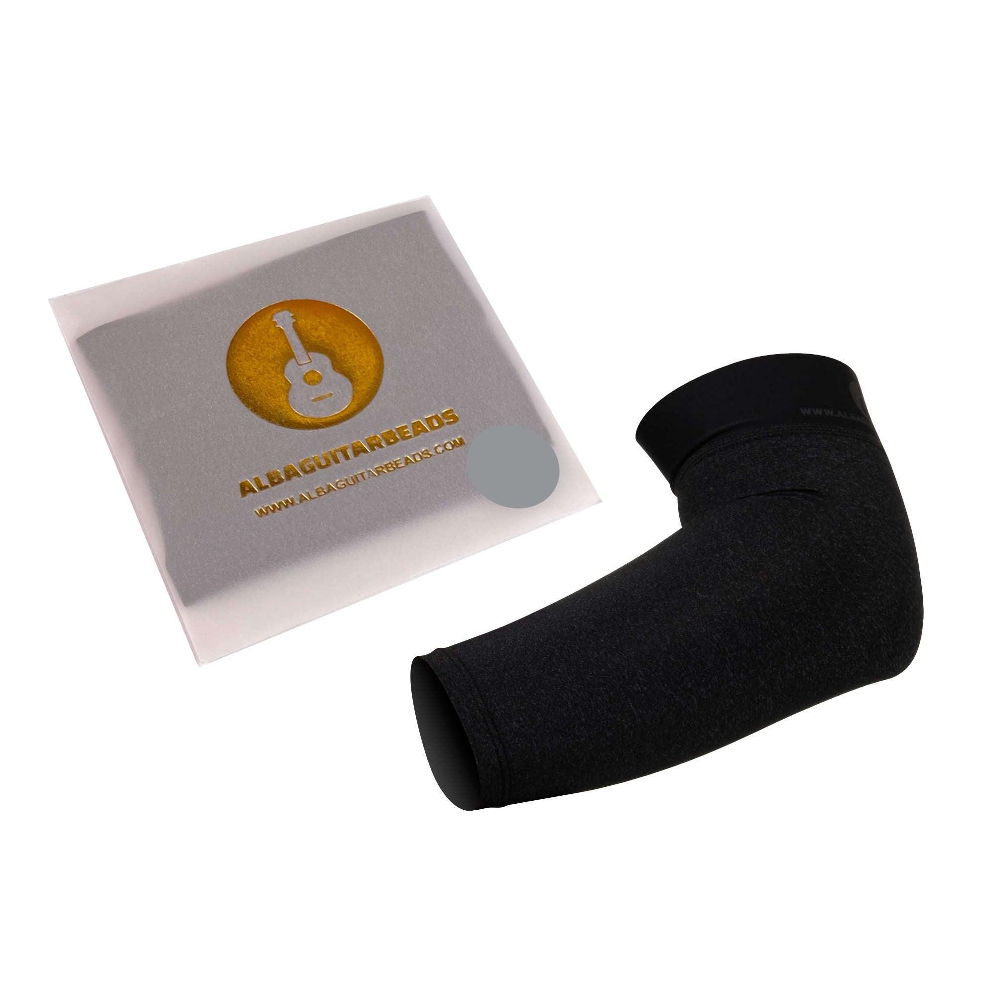 Alba Guitar Beads Grey Short Sleeves Size Small/Medium - Arm protection for Classical and Flamenco guitarists