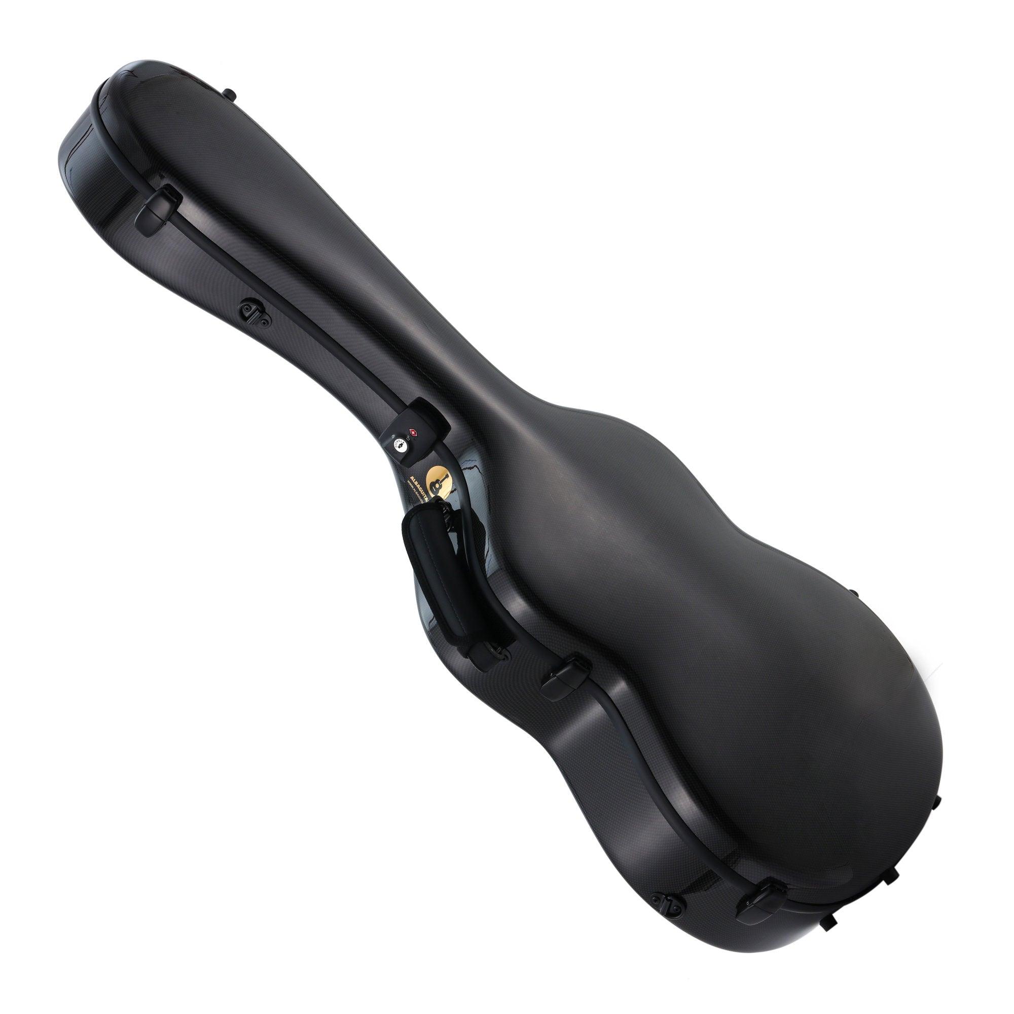 Alba Guitar Beads Case Black Carbon Pattern Gloss for Classical Guitar Acoustic, Flamenco guitar case