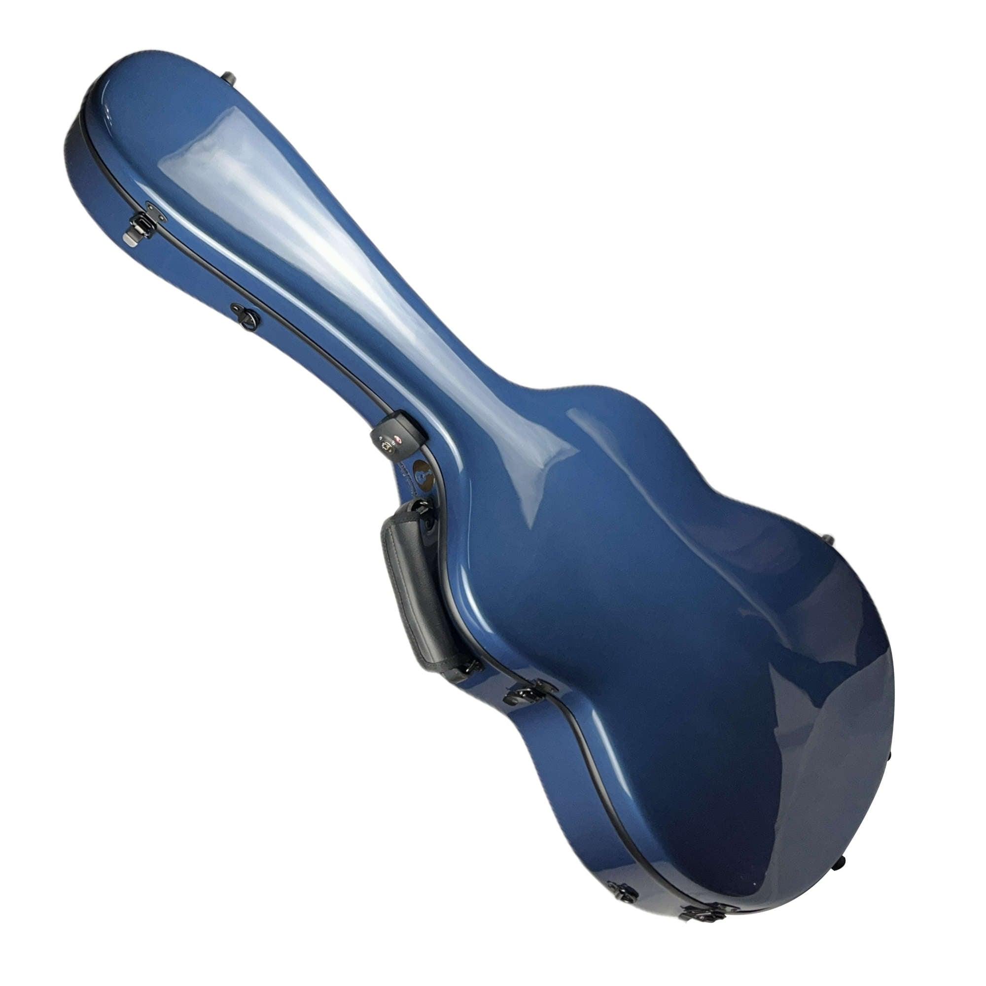 Étui de guitare en carbone pour guitare classique acoustique, guitare flamenco, Bleu Brillant