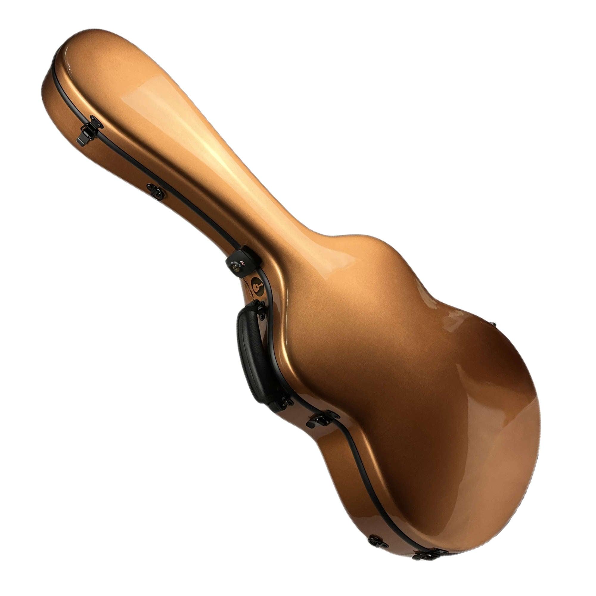 Carbon Alba Guitar Case Gold Gloss for Classical Guitar Acoustic, Flamenco guitar case