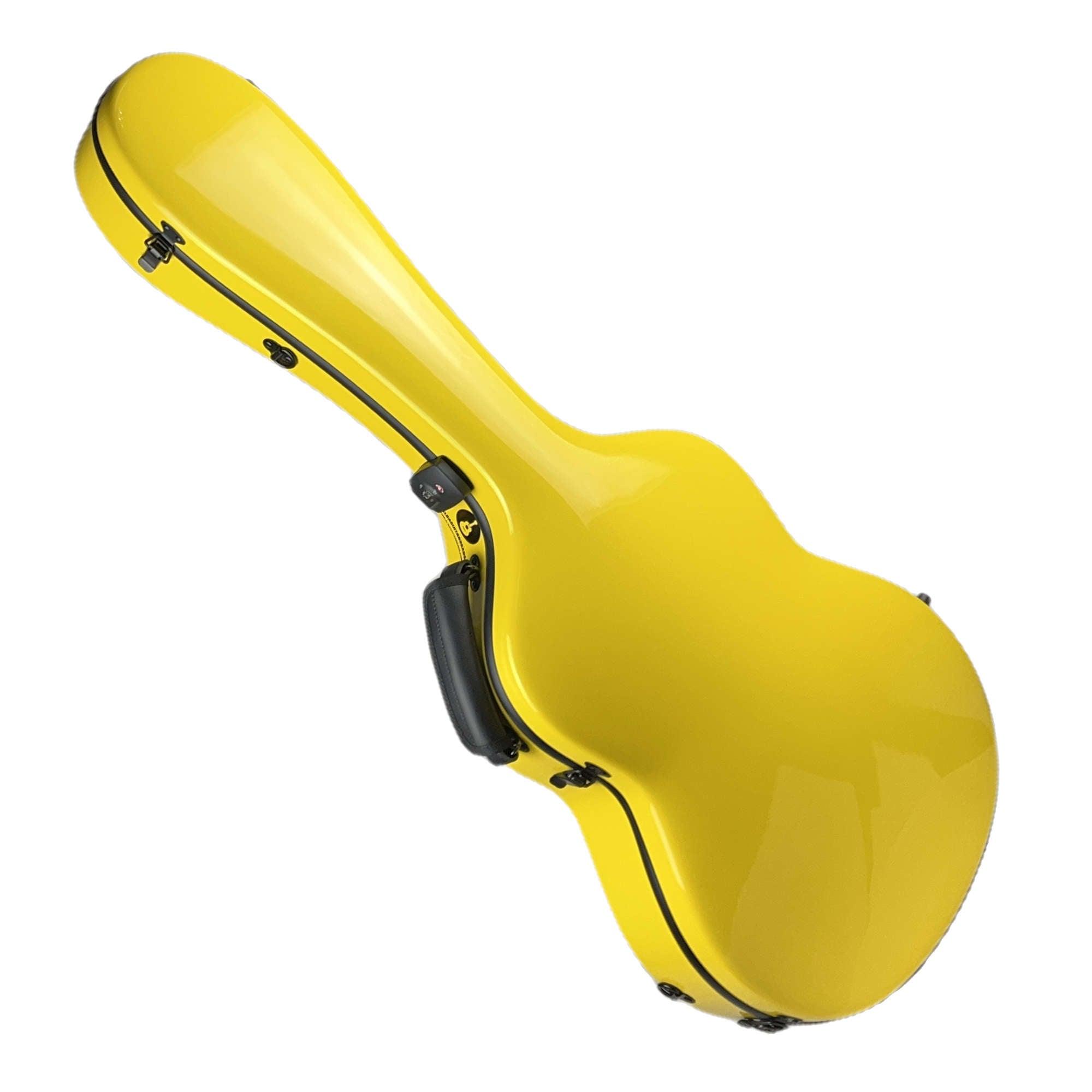 Carbon Alba Guitar Case Yellow Gloss for Classical Guitar Acoustic, Flamenco guitar case