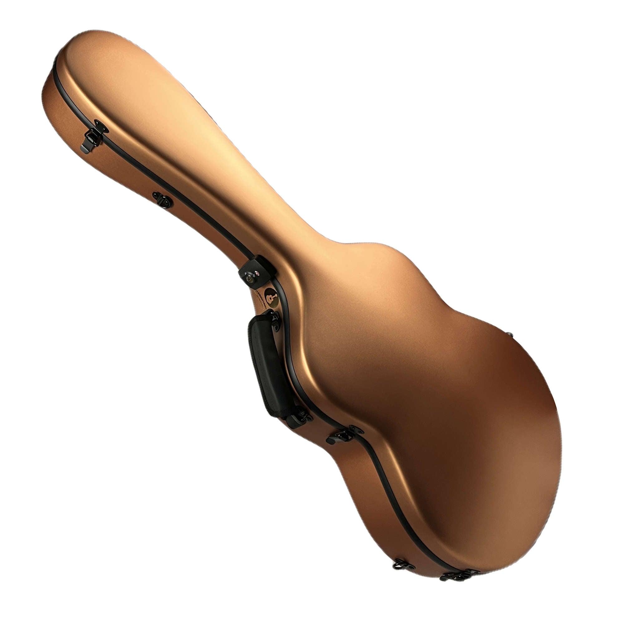 Carbon Alba Guitar Case Gold Matte for Classical Guitar Acoustic, Flamenco guitar case