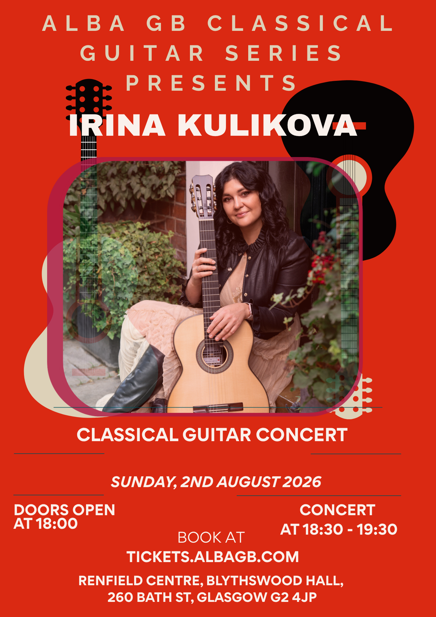 Irina Kulikova Classical Guitar Concert Early Bird Ticket