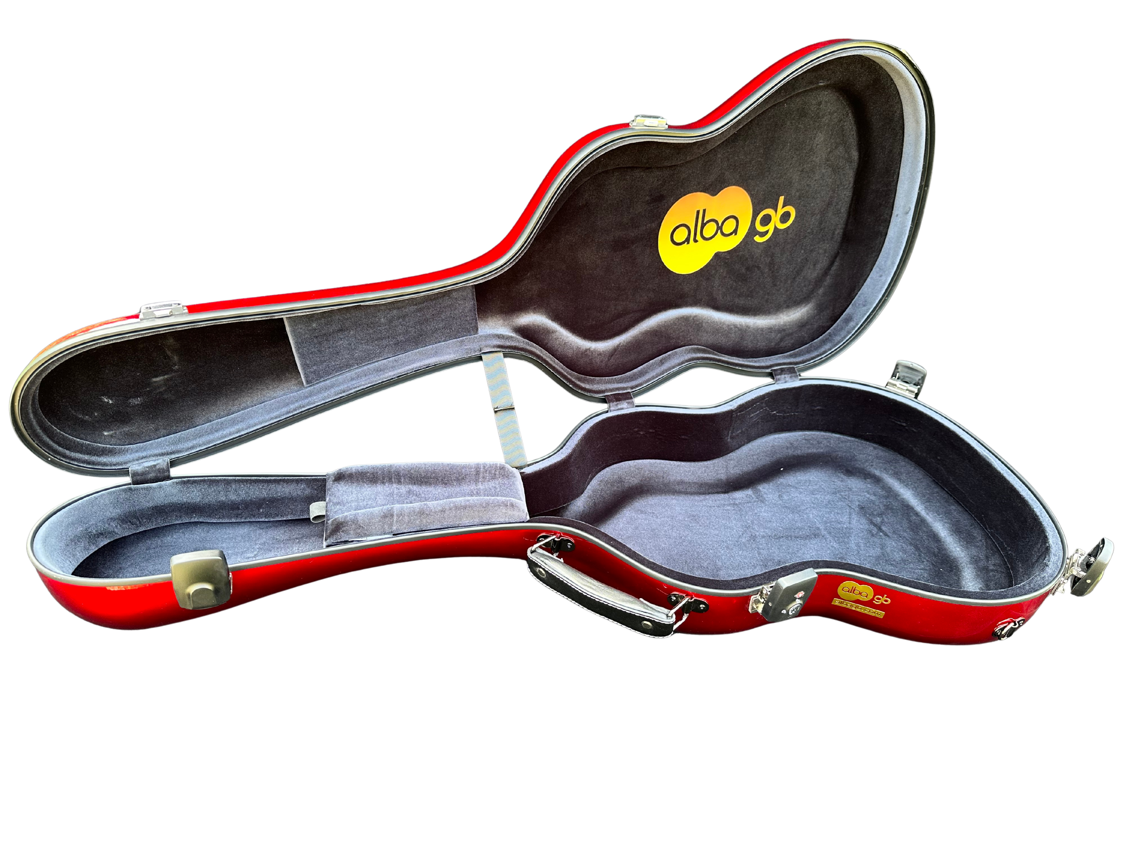 Glasfaser-Gitarrenkoffer für klassische Gitarre, Flamenco-Gitarre, Black Gloss