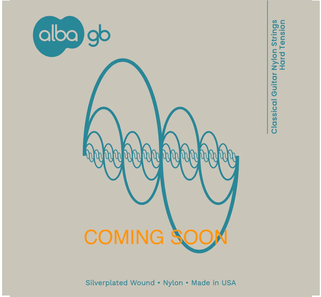 Alba GB - Classical Guitar Nylon Strings - Hard Tension - Silverplated Wound - Nylon - Made in USA