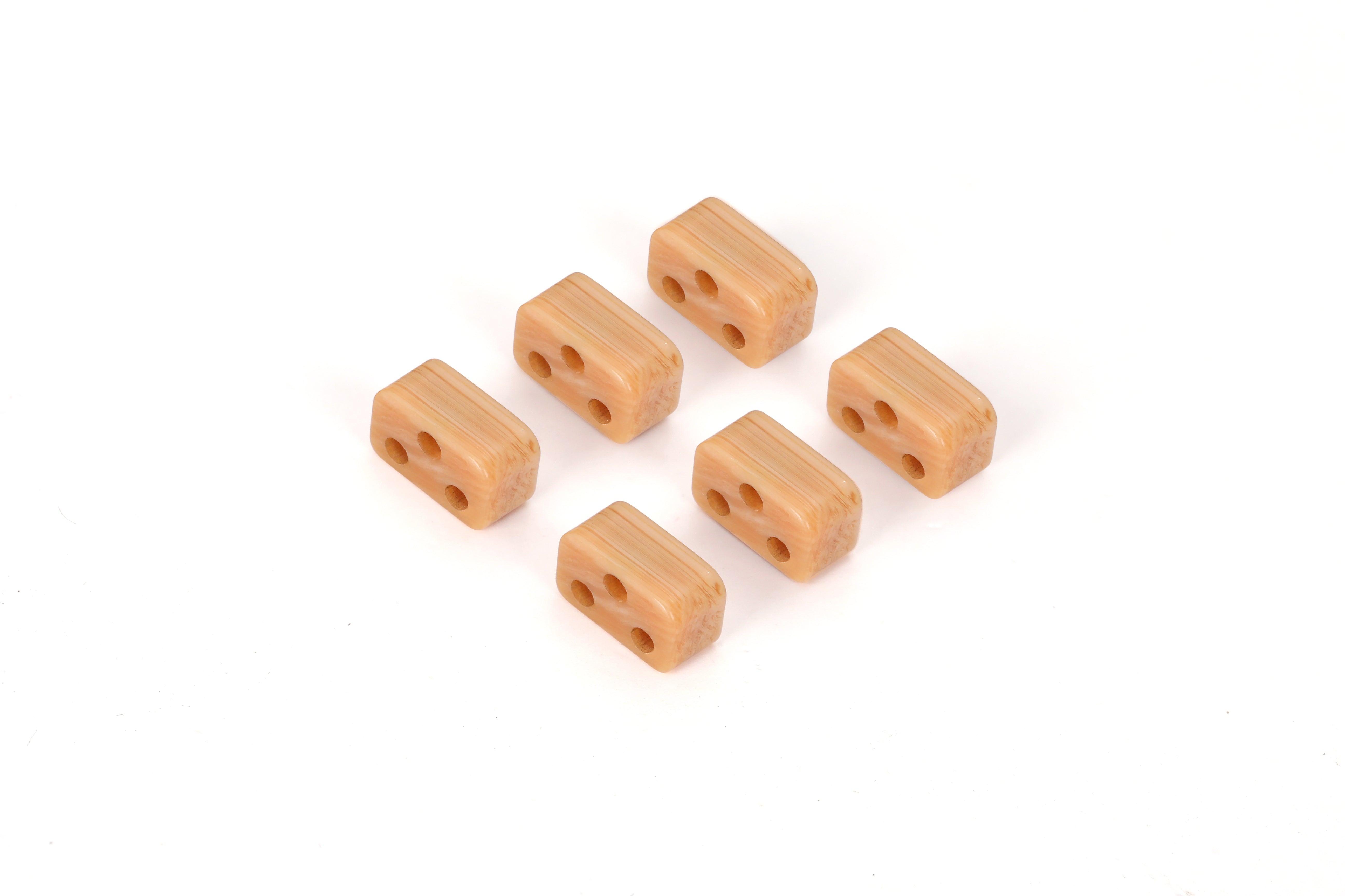 Light Brown Wood Effect Classical Flamenco Acoustic Nylon Guitar String Beads - mackazie