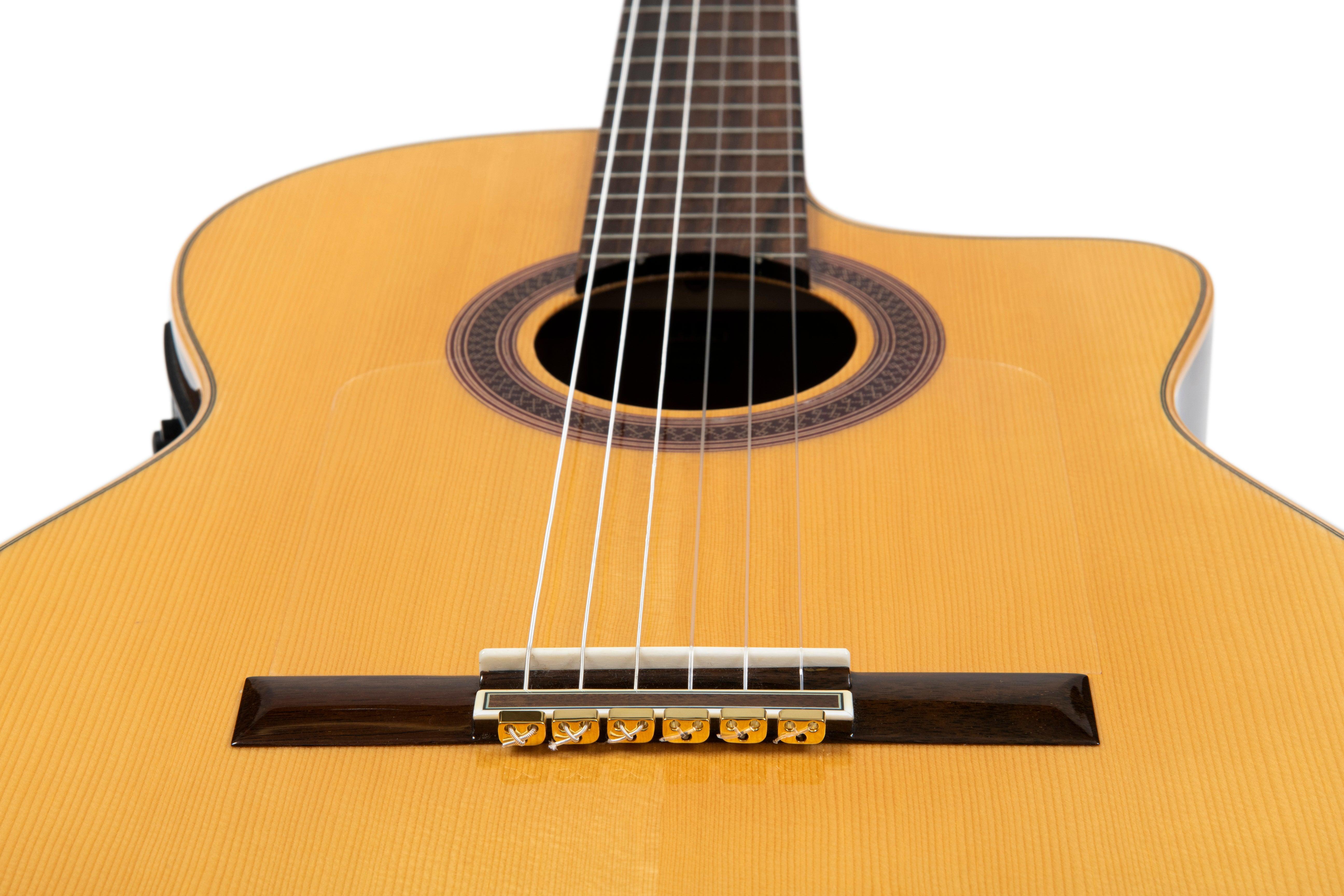 Golden Metal Classical Guitar Flamenco Acoustic Guitar Nylon String Beads - mackazie