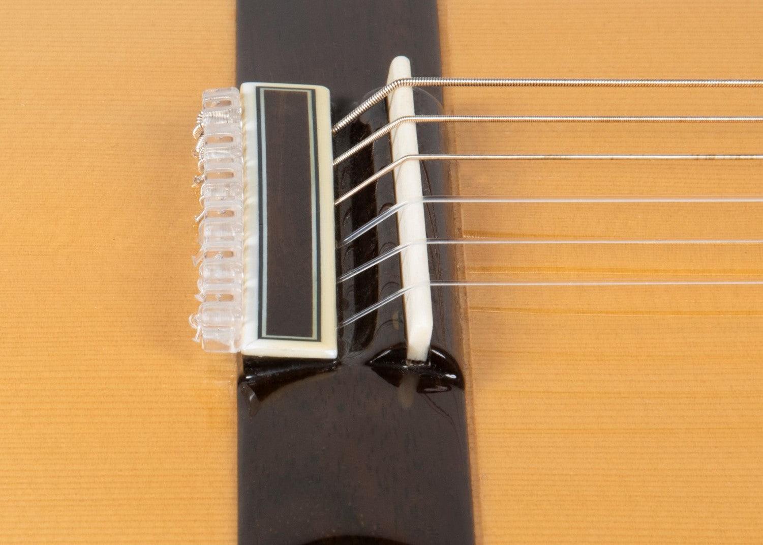 Transparent Gloss Classical Flamenco Acoustic Nylon Guitar Bridge Beads String Tie Blocks - mackazie