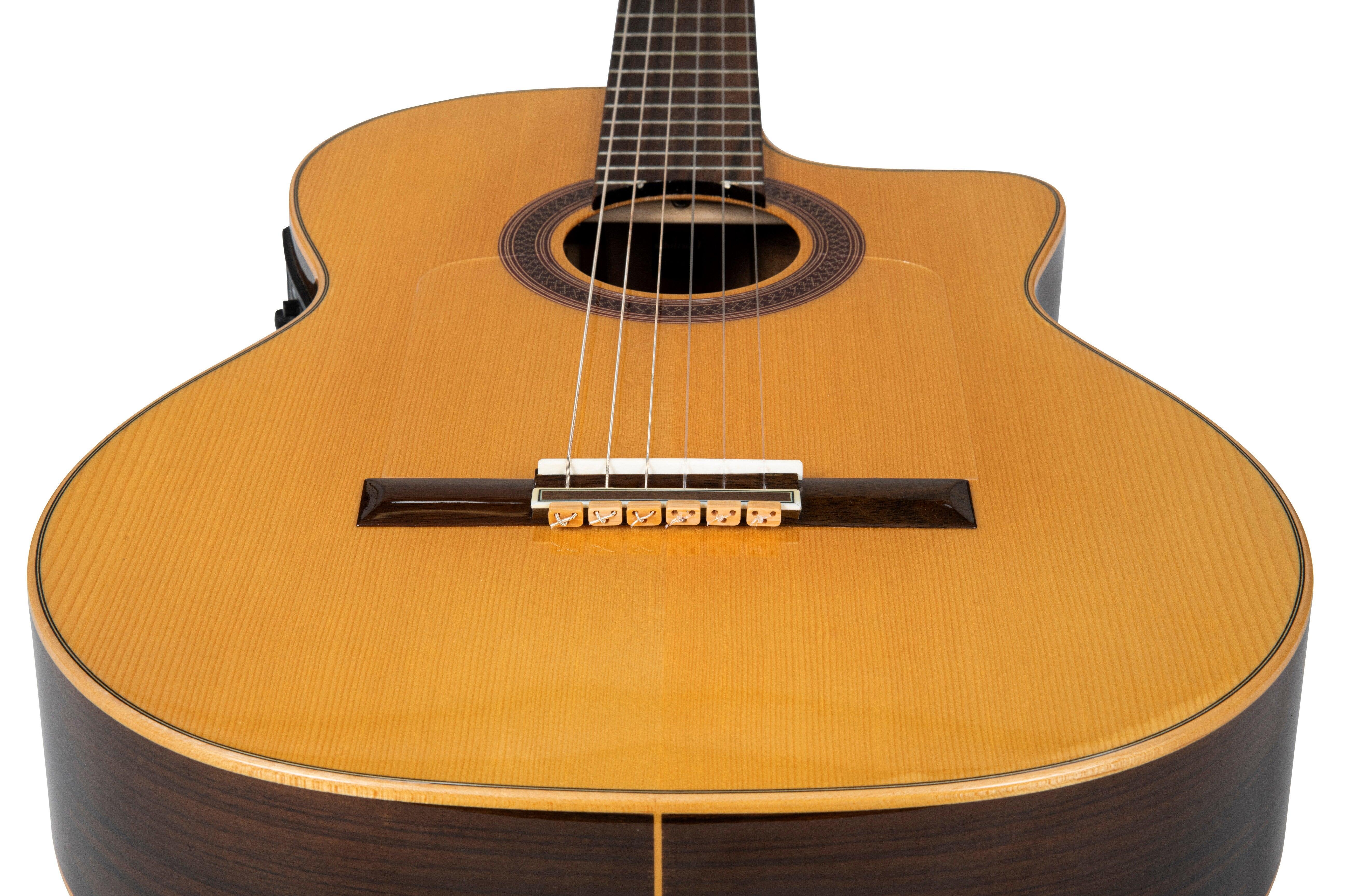 Light Brown Wood Effect Classical Flamenco Acoustic Nylon Guitar String Beads - mackazie