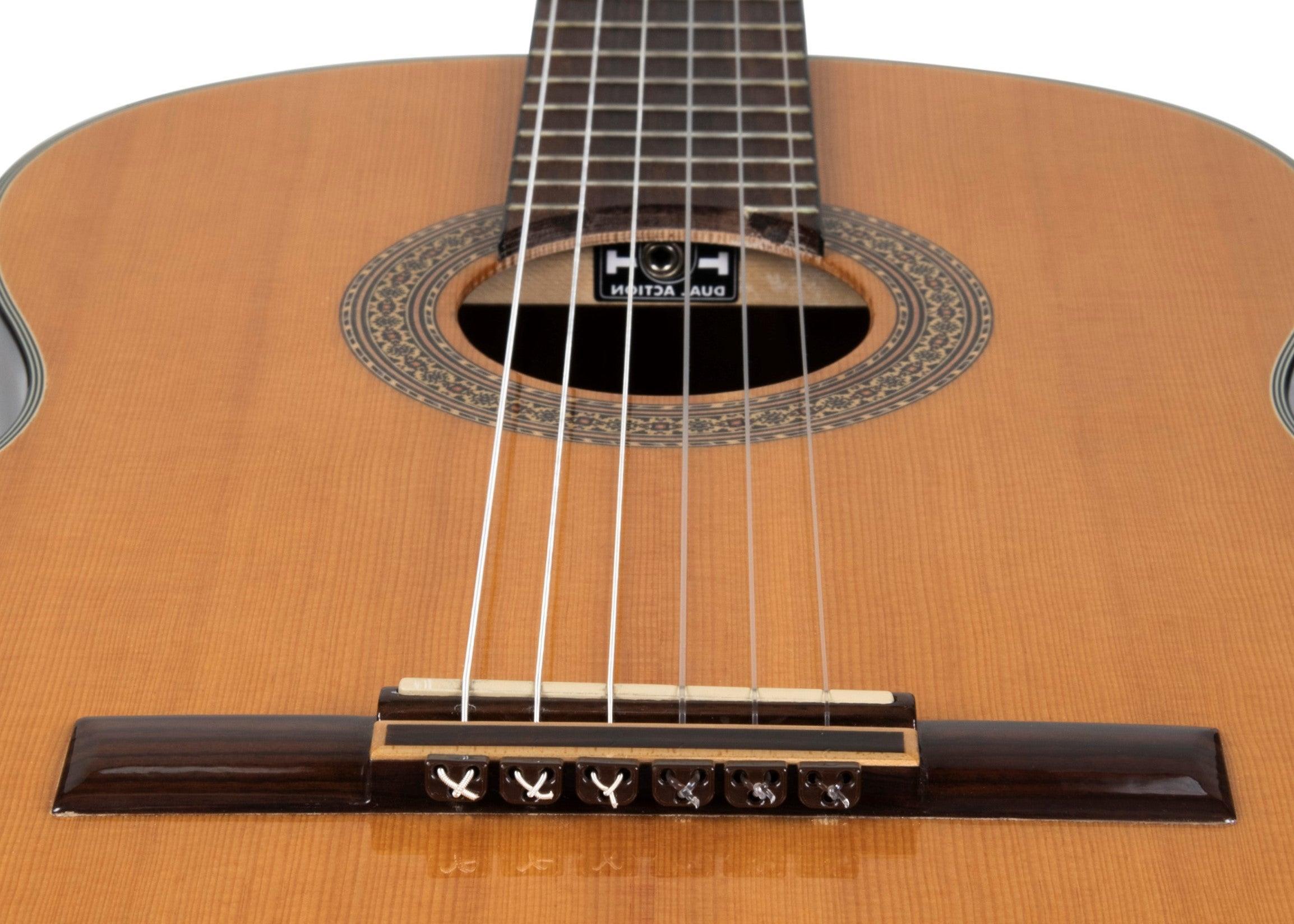 Brown Gloss Classical Flamenco Acoustic Nylon Guitar Bridge Beads String Tie Blocks - mackazie