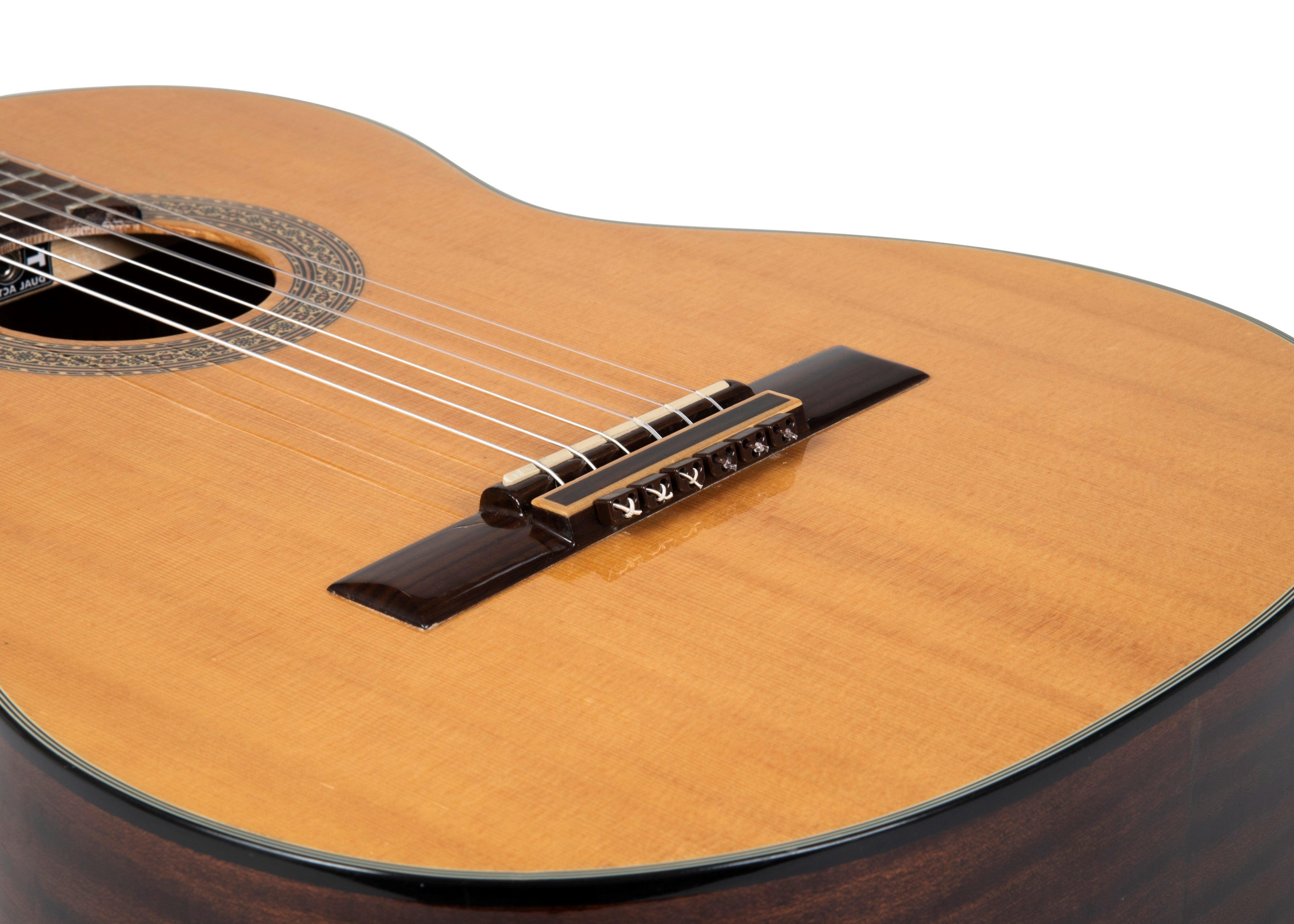 Brown Gloss Classical Flamenco Acoustic Nylon Guitar Bridge Beads String Tie Blocks - mackazie