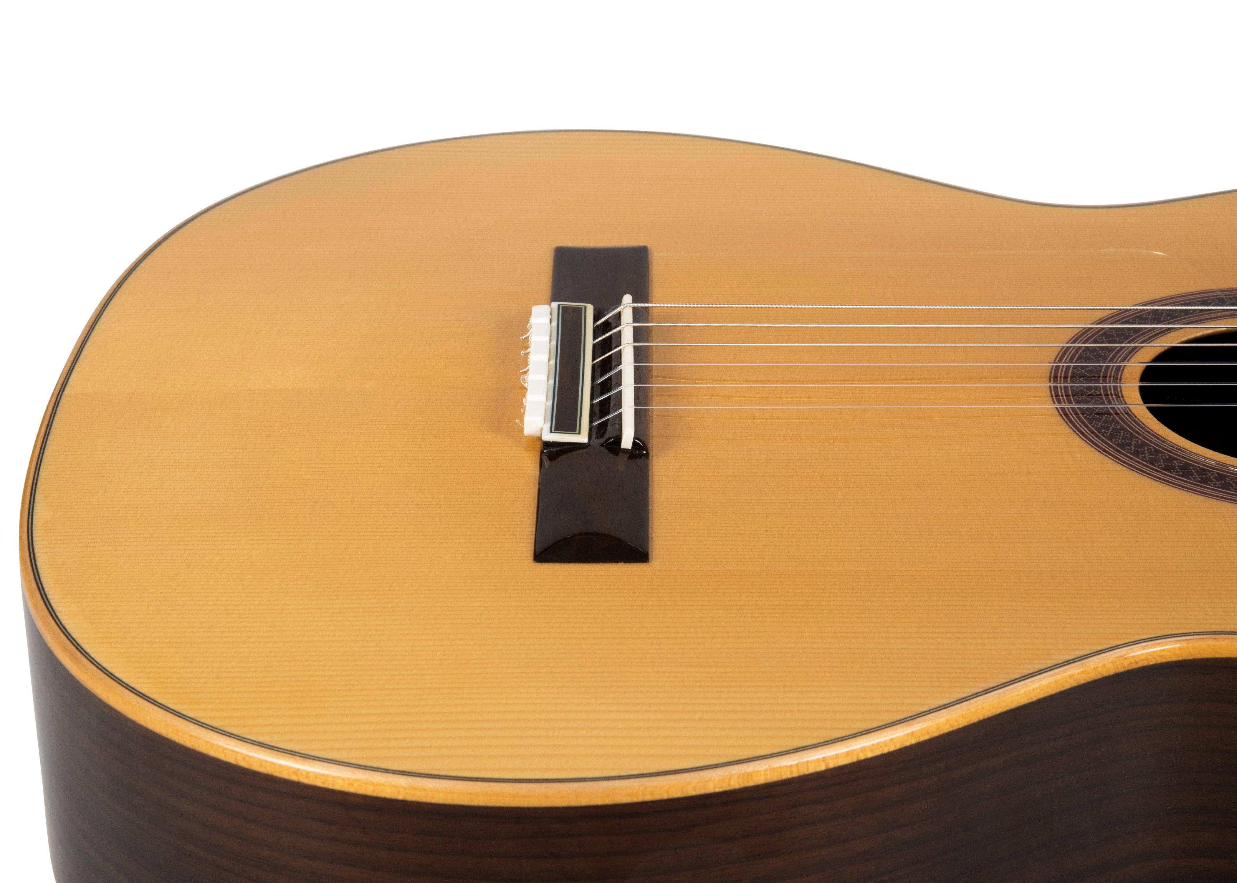 White Gloss Classical Flamenco Acoustic Nylon Guitar Bridge Beads String Tie Blocks - mackazie
