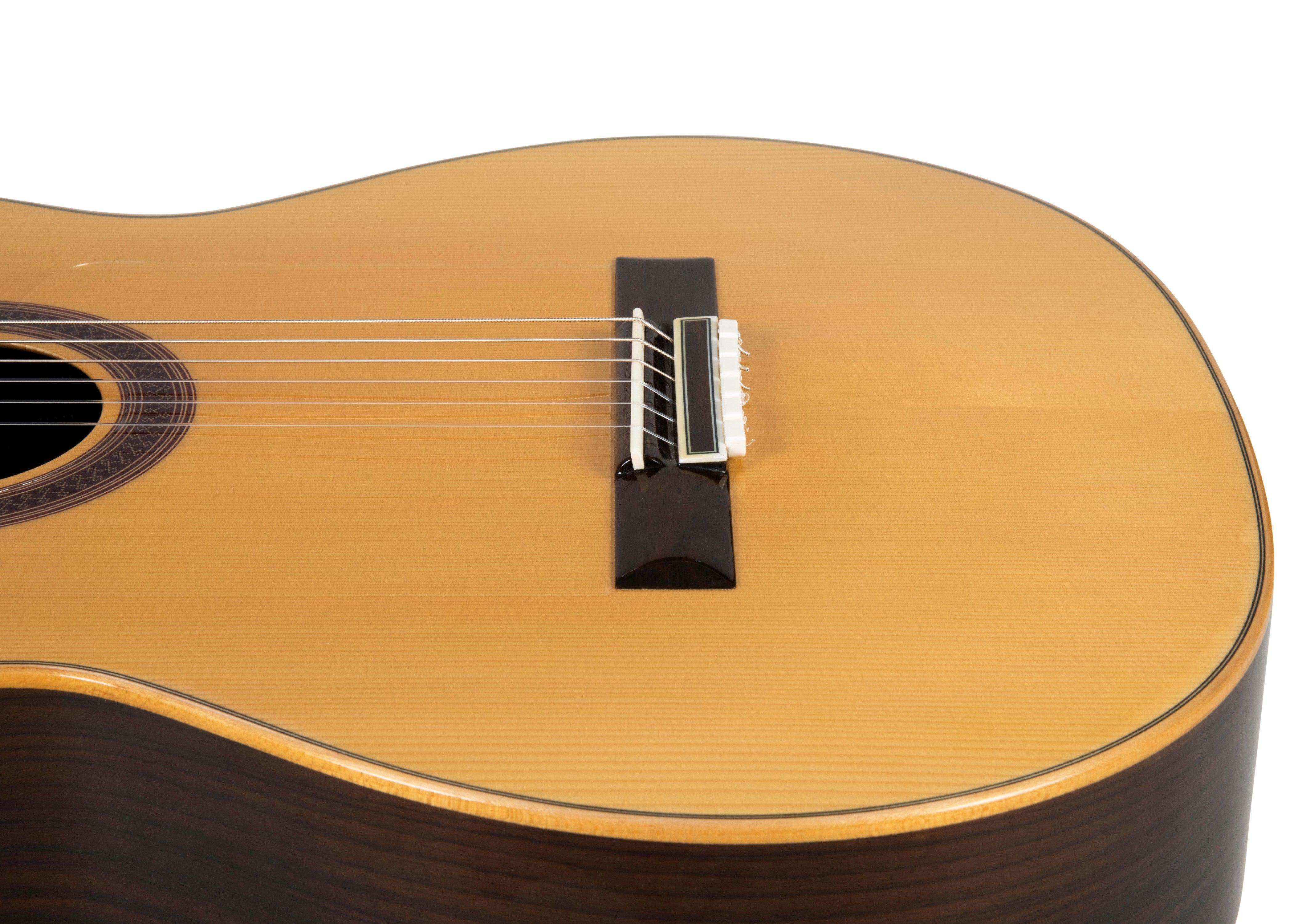 White Gloss Classical Flamenco Acoustic Nylon Guitar Bridge Beads String Tie Blocks - mackazie