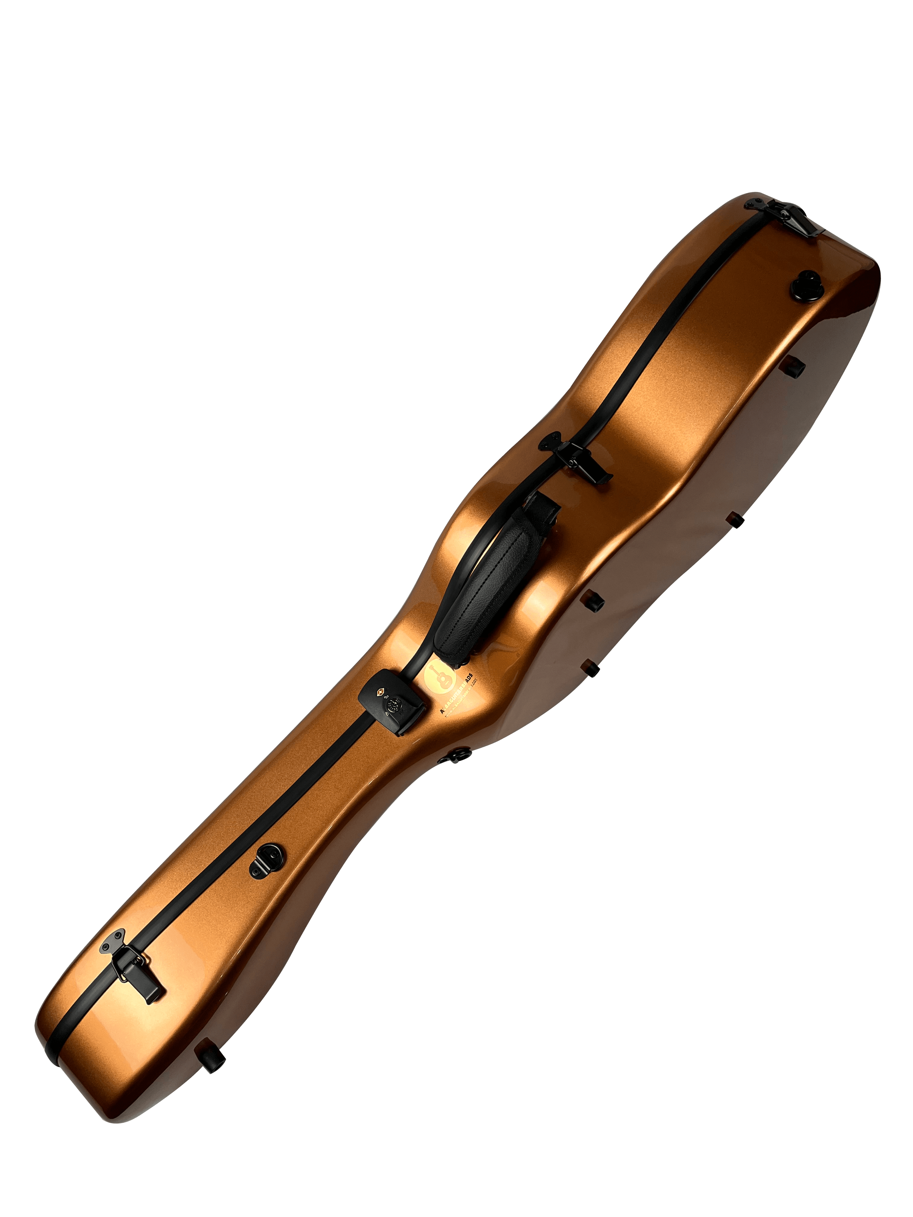 Carbon Case for Classical Guitar Acoustic, Flamenco guitar, Gold Gloss - mackazie