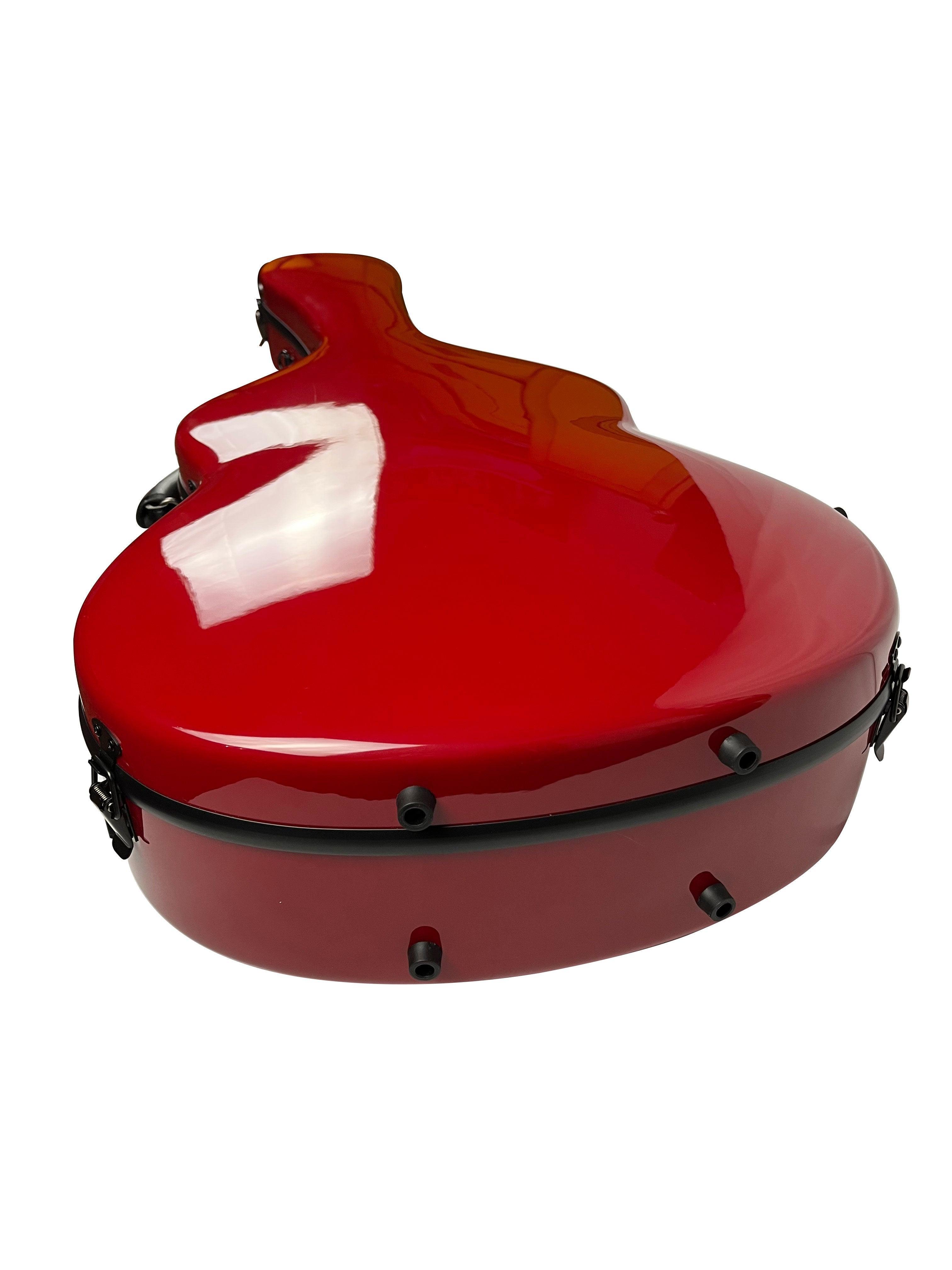 Carbon Case for Classical Guitar Acoustic, Flamenco guitar, Red Gloss - mackazie