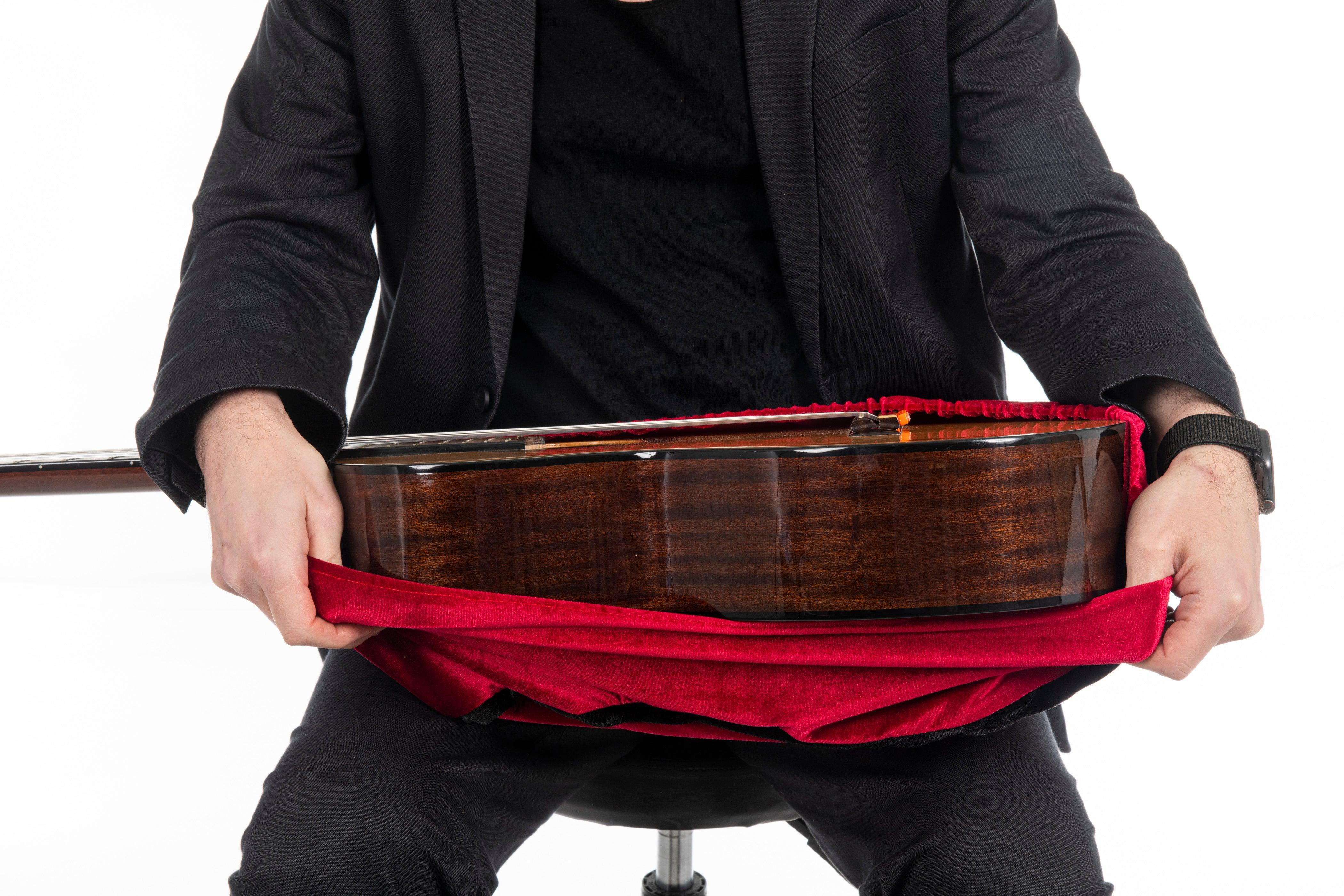 Alba Guitar Dust Cover - Protective wrapper for classical, acoustic and electric guitars - mackazie