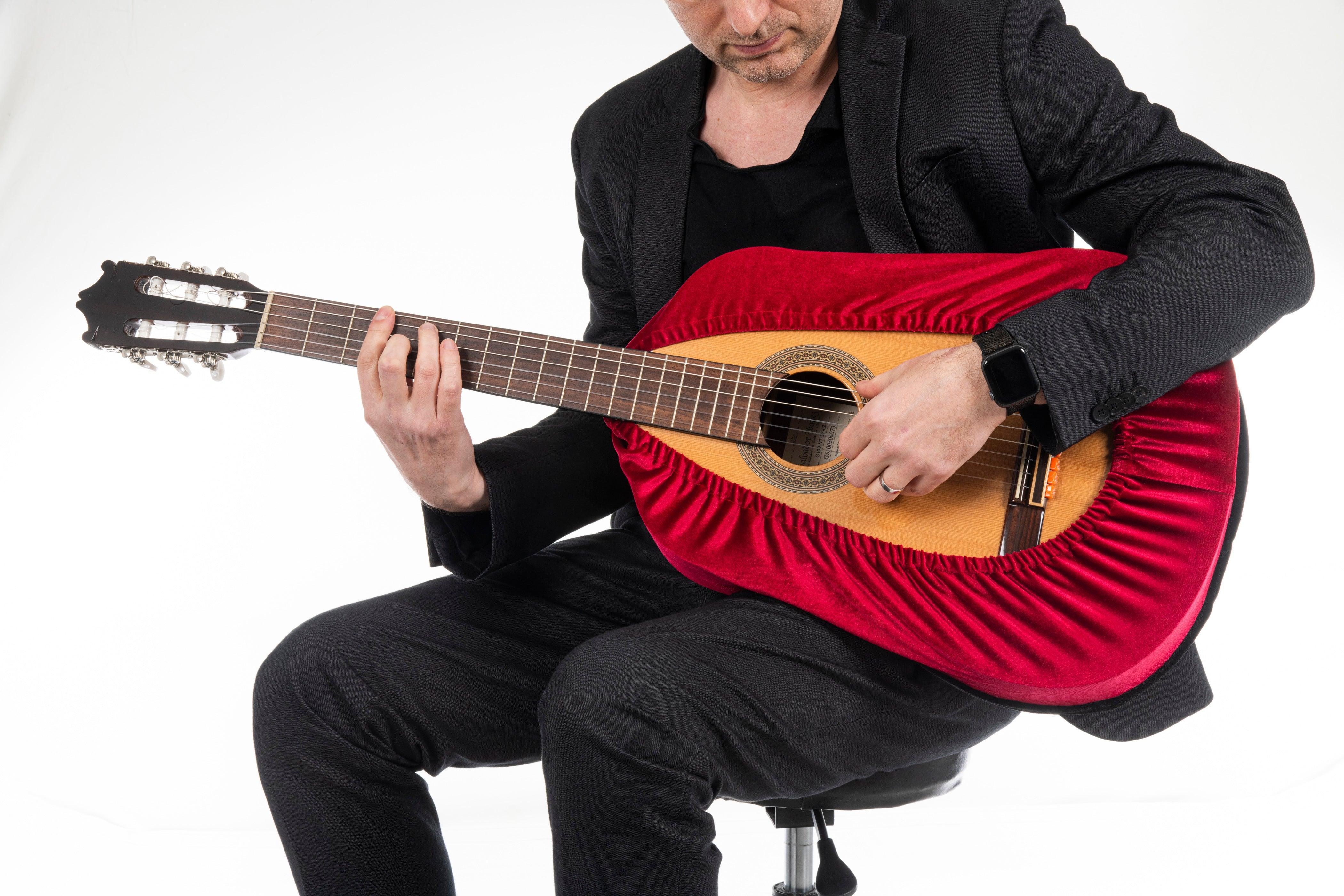 Alba Guitar Dust Cover - Protective wrapper for classical, acoustic and electric guitars - mackazie