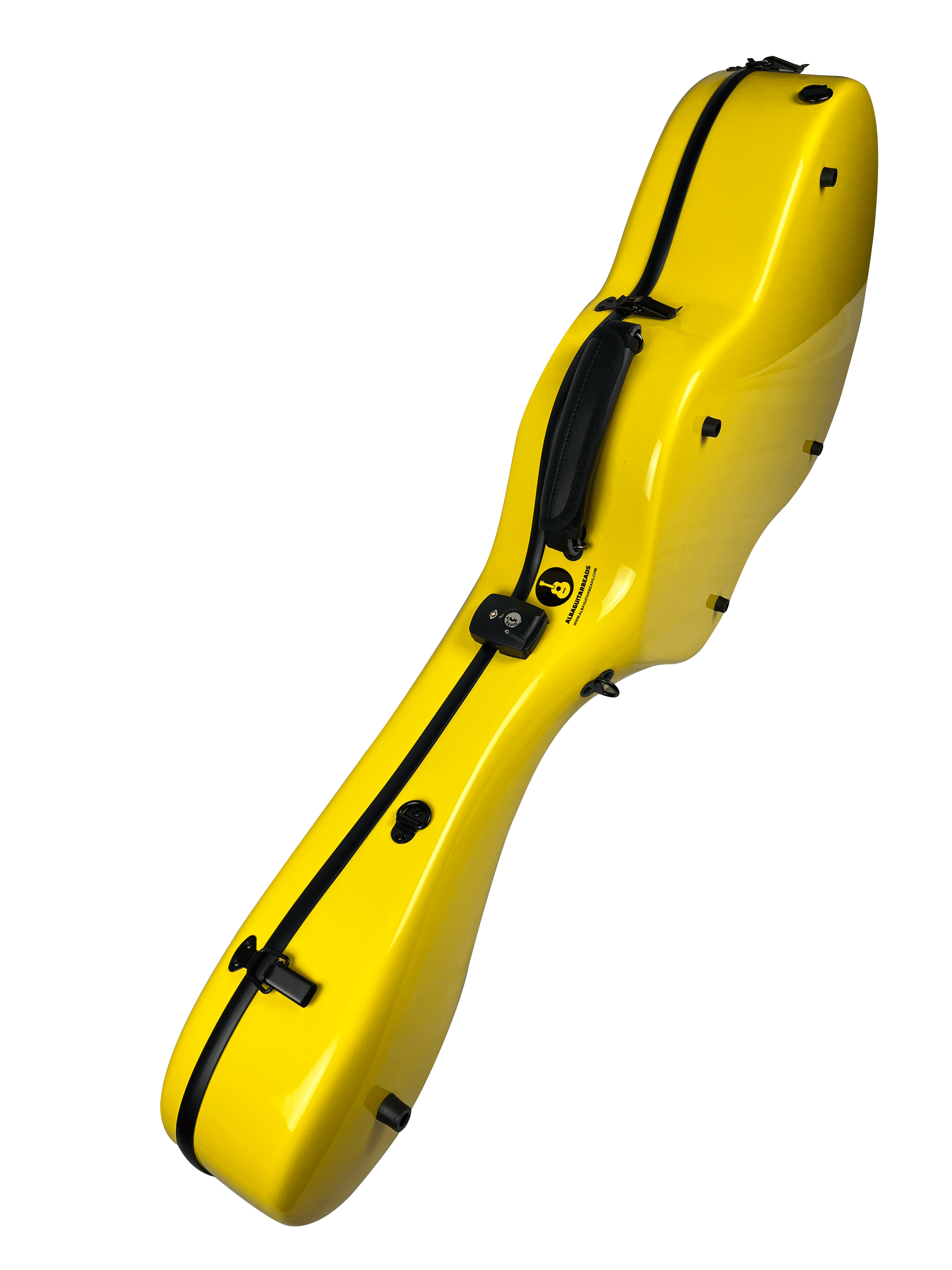 Carbon Case for Classical Guitar Acoustic, Flamenco guitar, Yellow Gloss - mackazie
