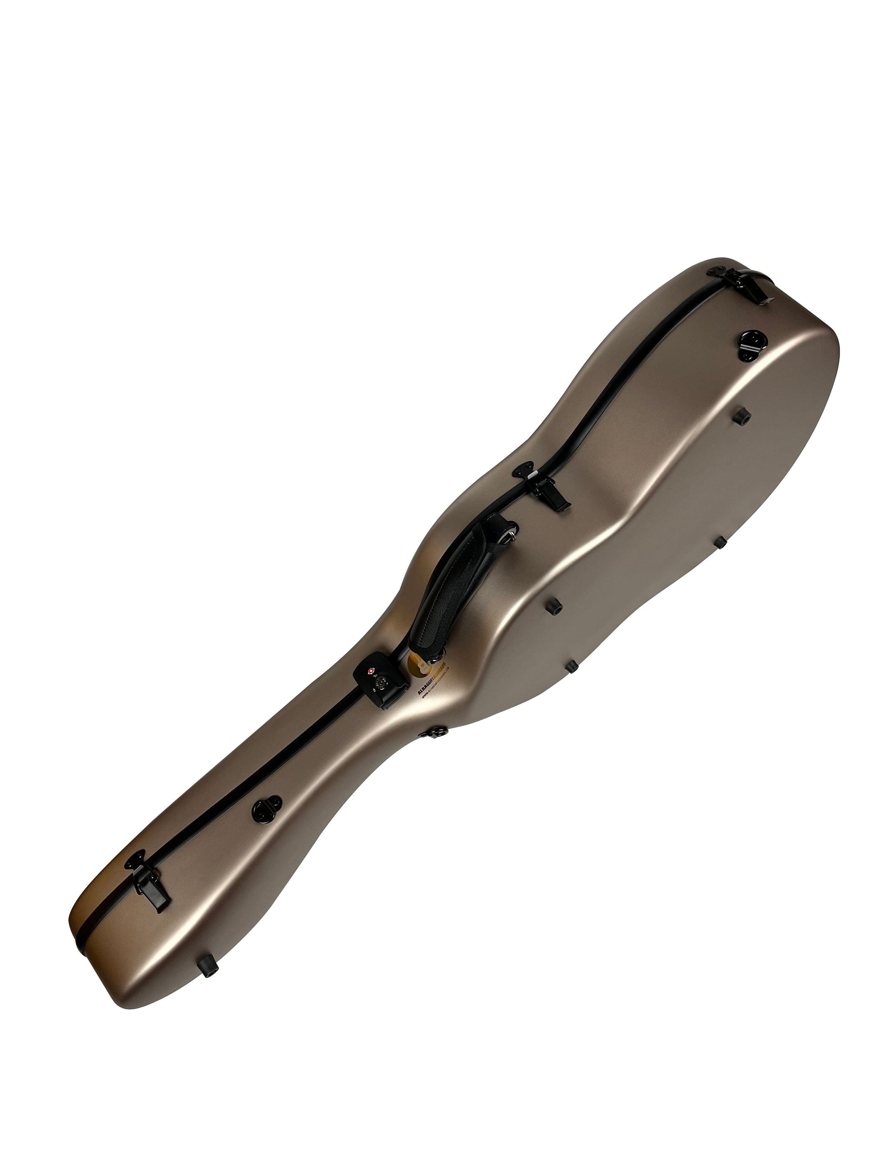 Carbon Case for Classical Guitar Acoustic, Flamenco guitar, Champagne Matte - mackazie