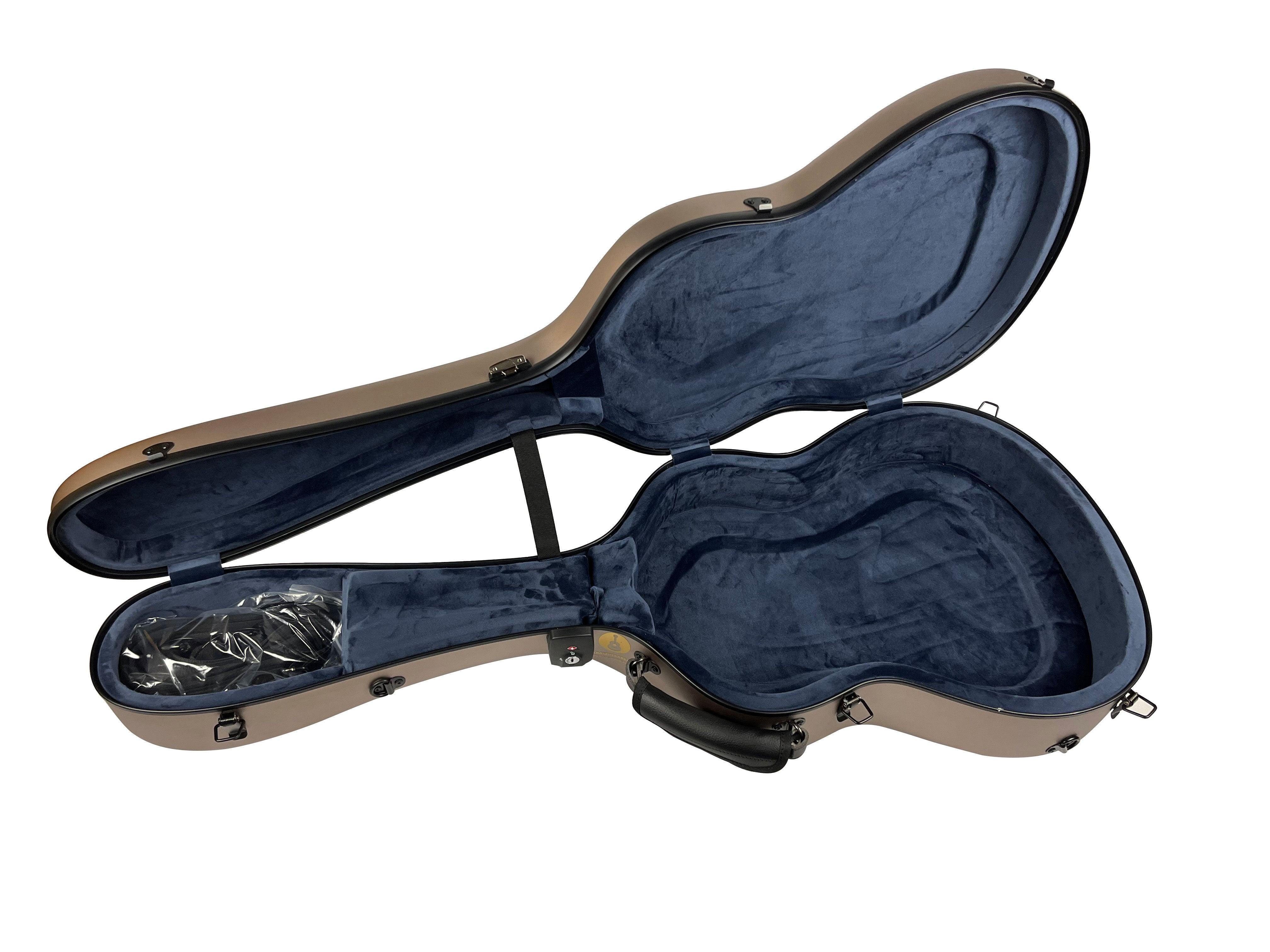Carbon Case for Classical Guitar Acoustic, Flamenco guitar, Champagne Matte - mackazie