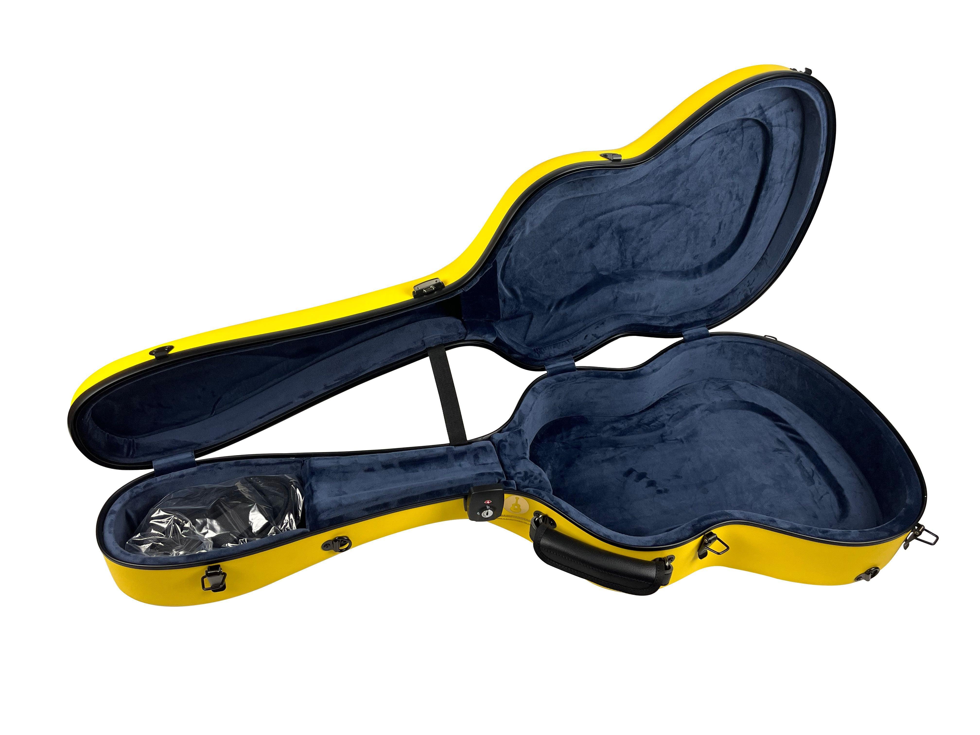 Carbon Case for Classical Guitar Acoustic, Flamenco guitar, Yellow Matte - mackazie
