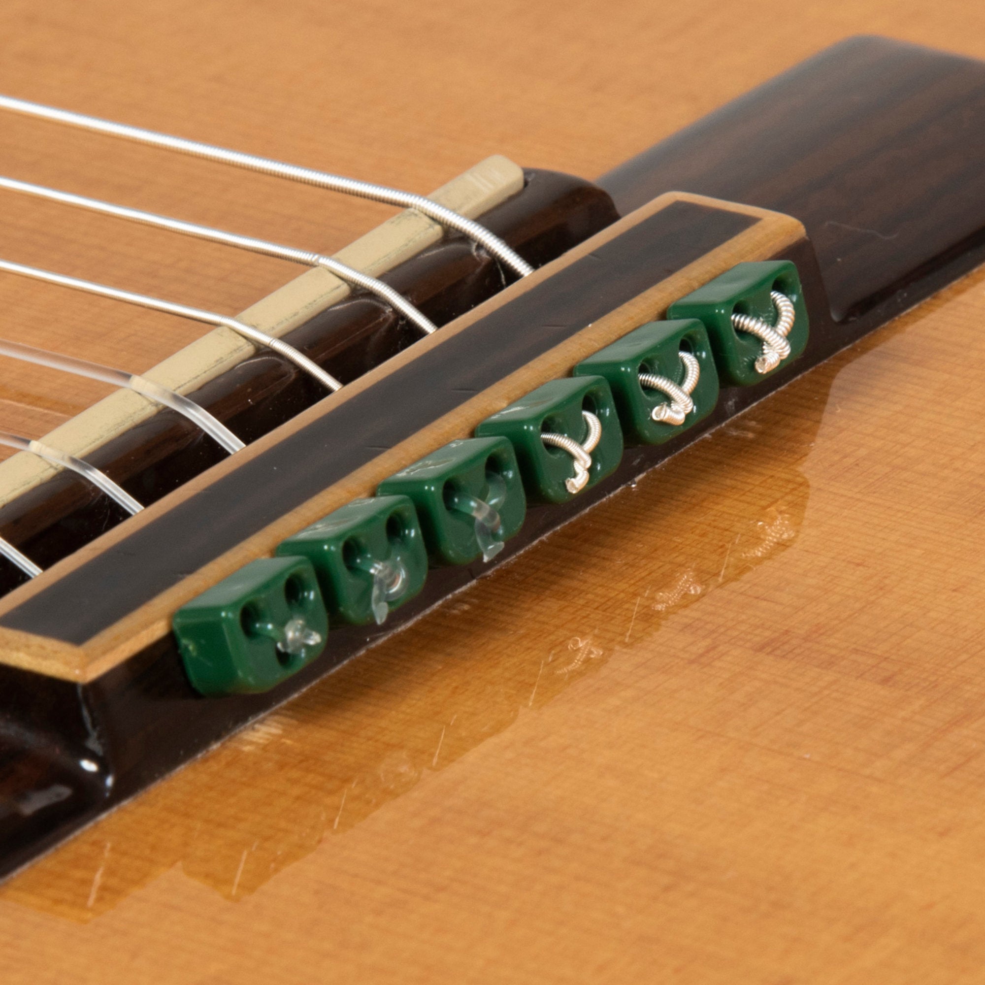 Alba Guitar Beads de plástico verde para violão clássico violão flamenco com cordas de nylon