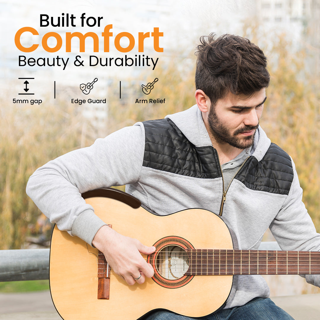 Accoudoir Guitare Classique, Acoustique Brun Foncé, Accoudoir Guitare Flamenco Alba Guitar ArmRest