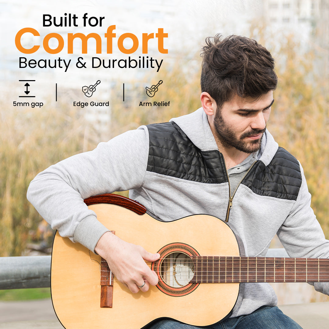 Accoudoir Guitare Classique, Acoustique Brun Clair, Accoudoir Guitare Flamenco Alba Guitar ArmRest