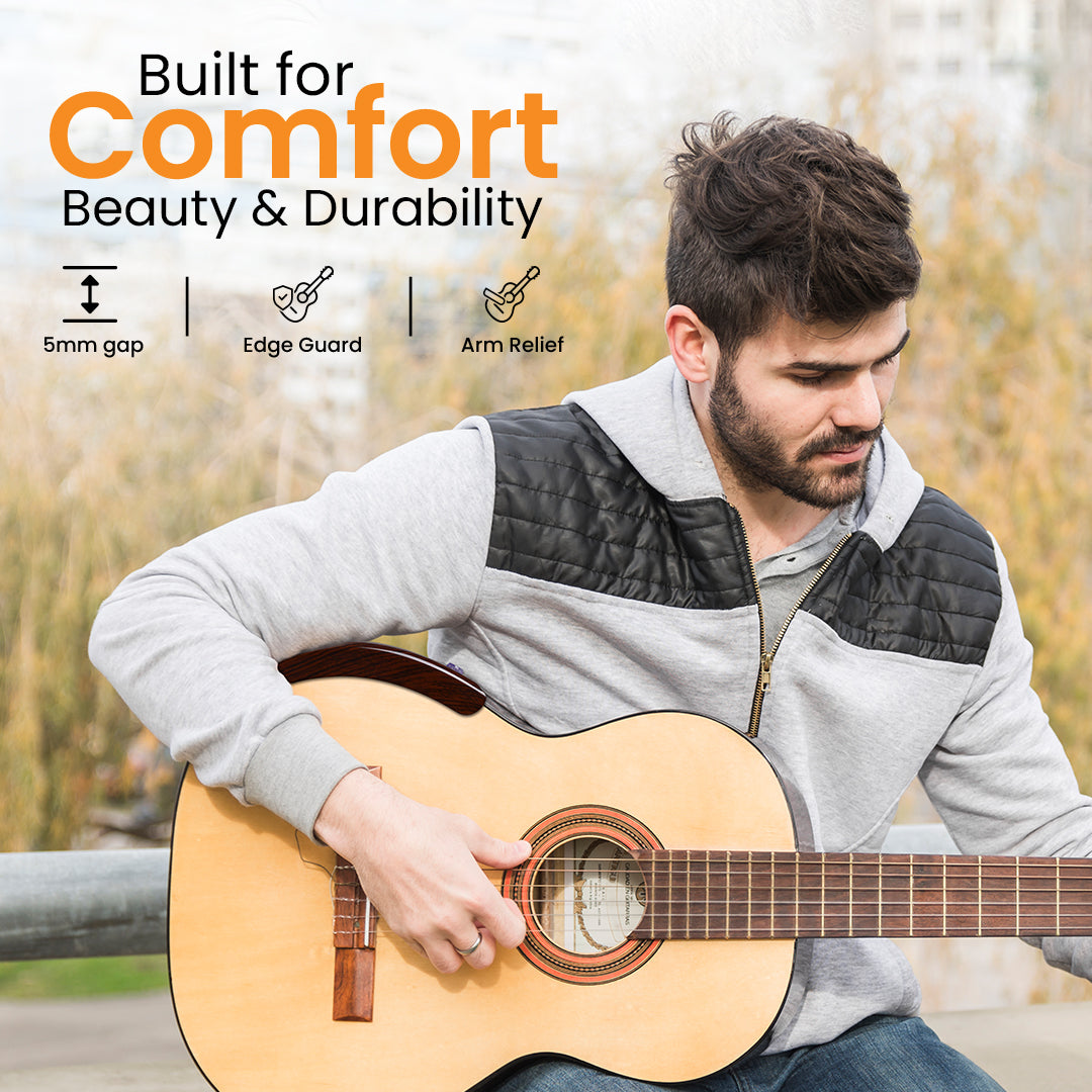 Accoudoir Guitare Classique, Acoustique Brun Foncé, Accoudoir Guitare Flamenco Alba Guitar ArmRest